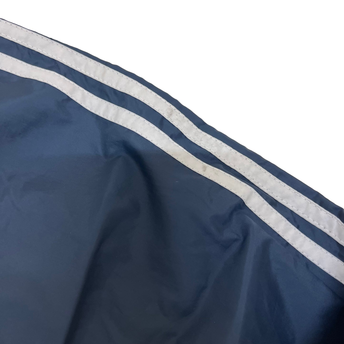 GM150 adidas アディダス 長袖 ジップアップ ナイロン ジャケット 上着 羽織り トップス ネイビー 3本線 メンズ S