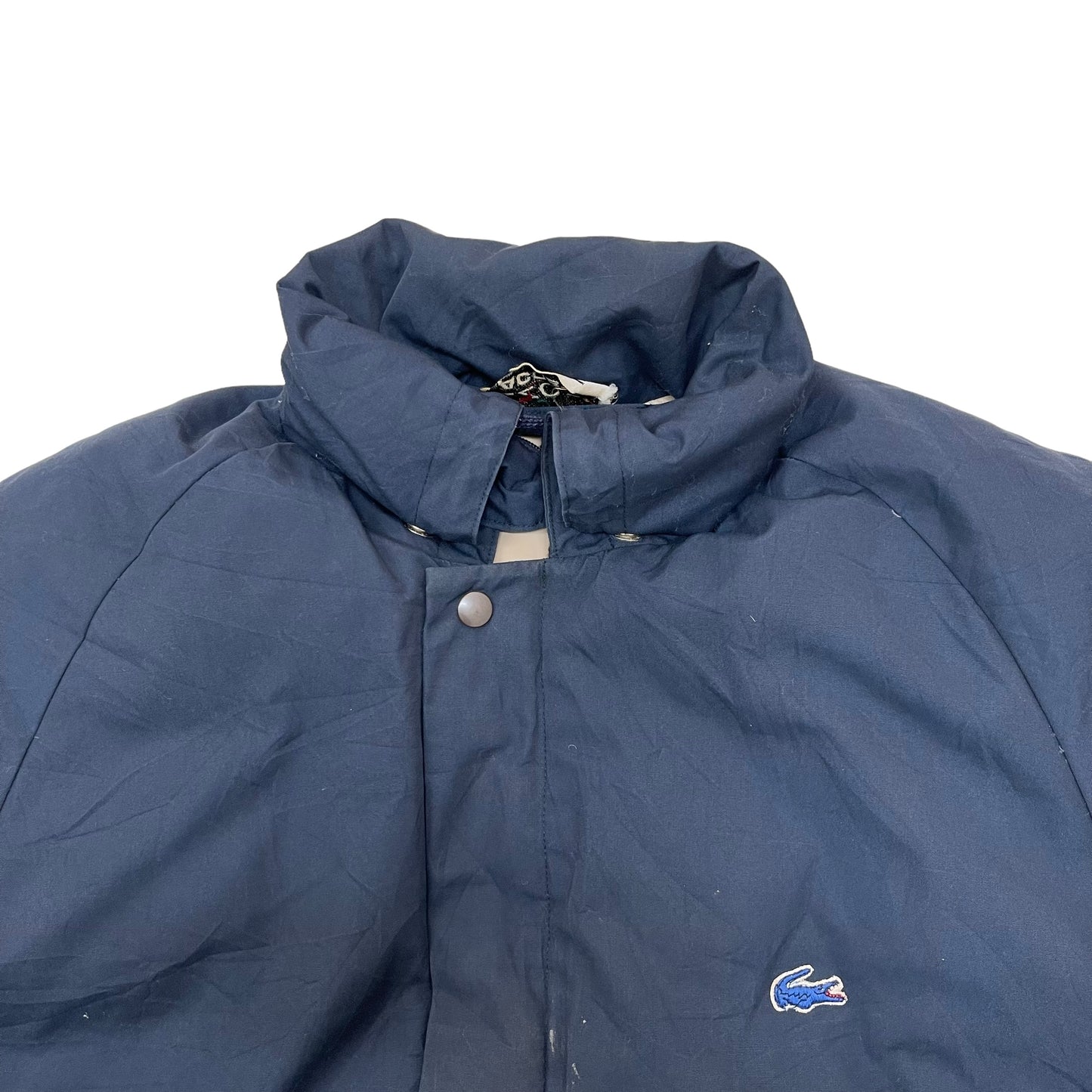 GC327 LACOSTE IZOD ナイロンジャケット ジャケット ジップアップ ネイビー メンズ サイズM