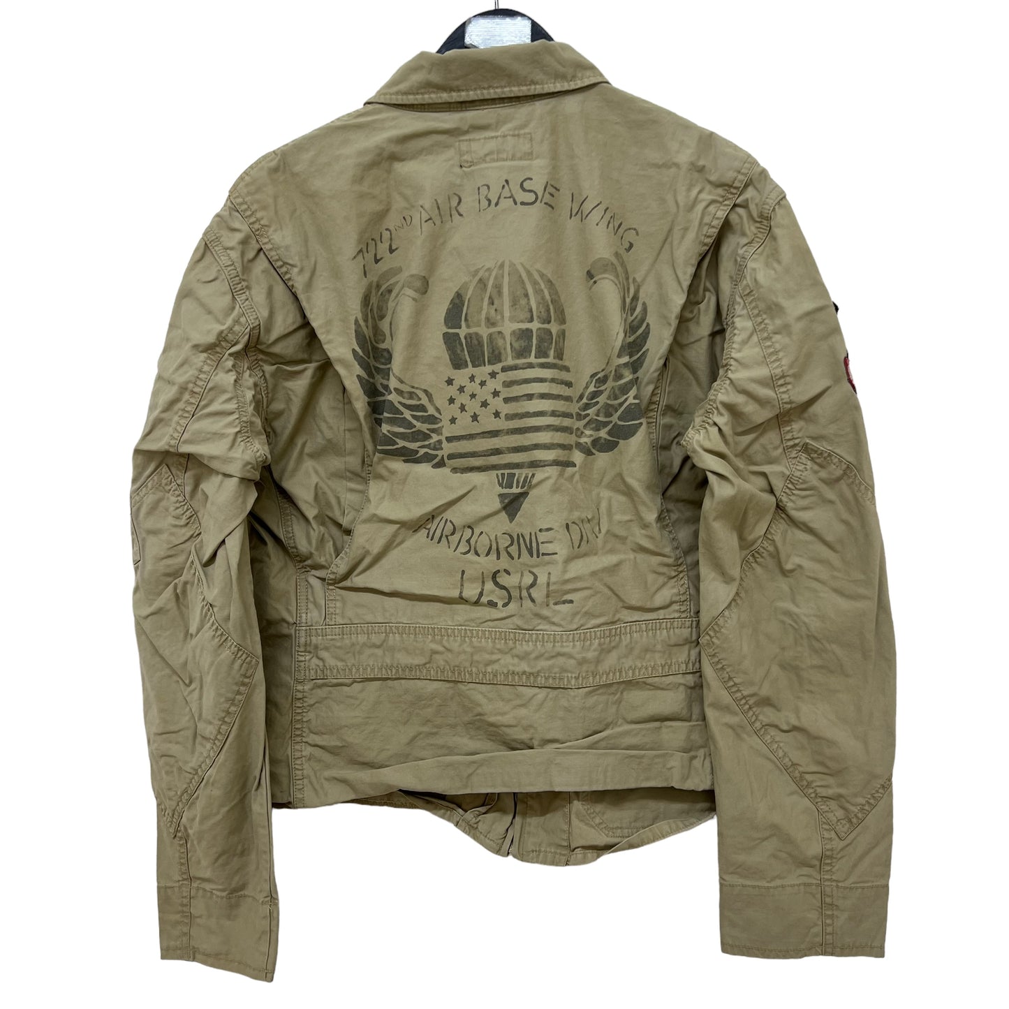 GM196 POLO RALPH LAUREN ポロラルフローレン 長袖 ジップアップ ジャケット 上着 羽織り トップス ベージュ系 メンズ