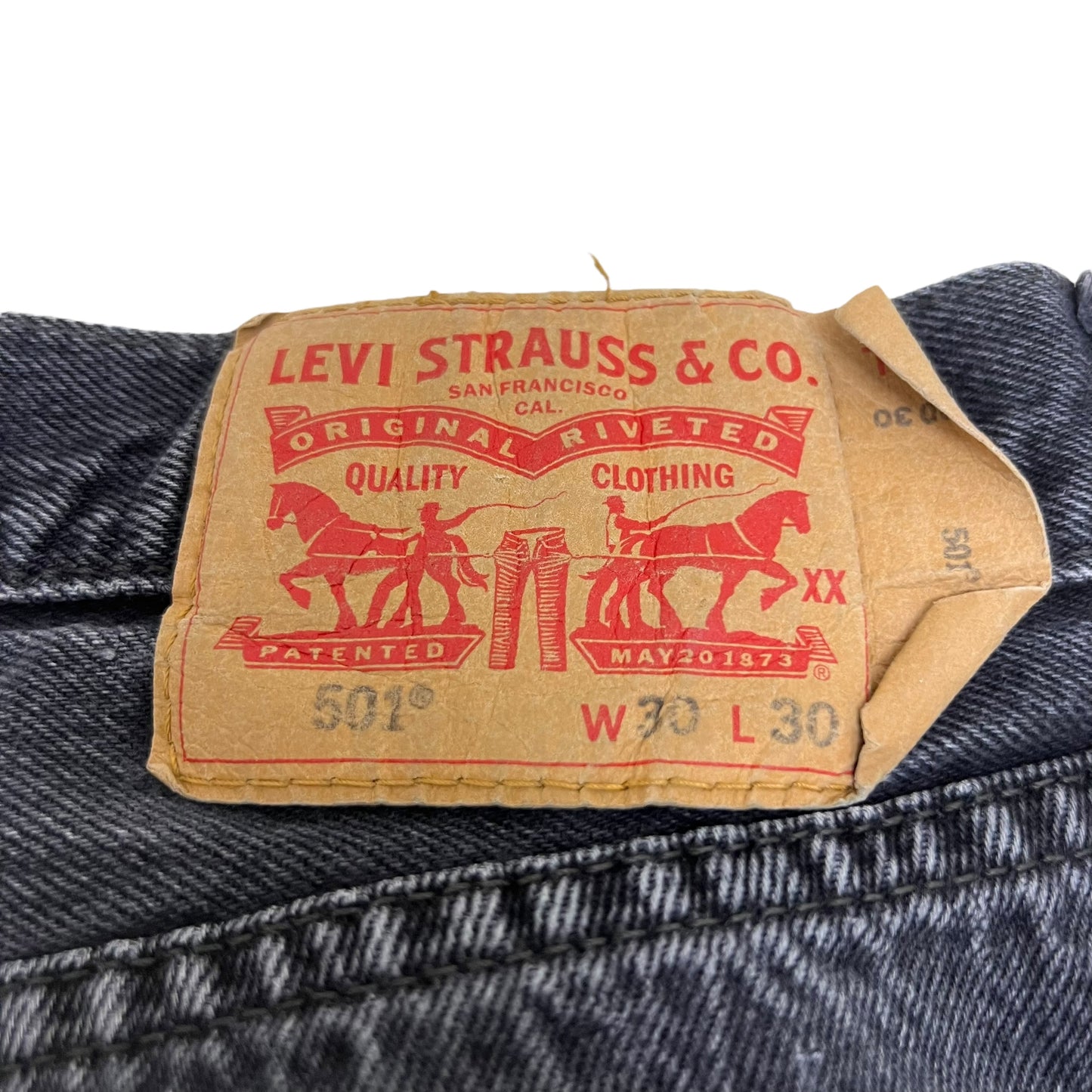 GM219 Levi's リーバイス 501 デニムパンツ ジーパン ジーンズ Gパン ロングパンツ ボトムス グレー系 メンズ W30