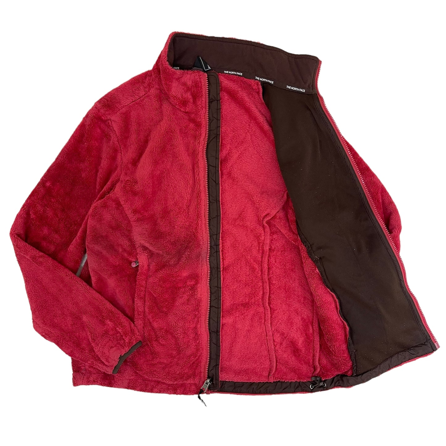 GC248 THE NORTH FACE フリーストップス トップス 裏ボア レッド レディース サイズM