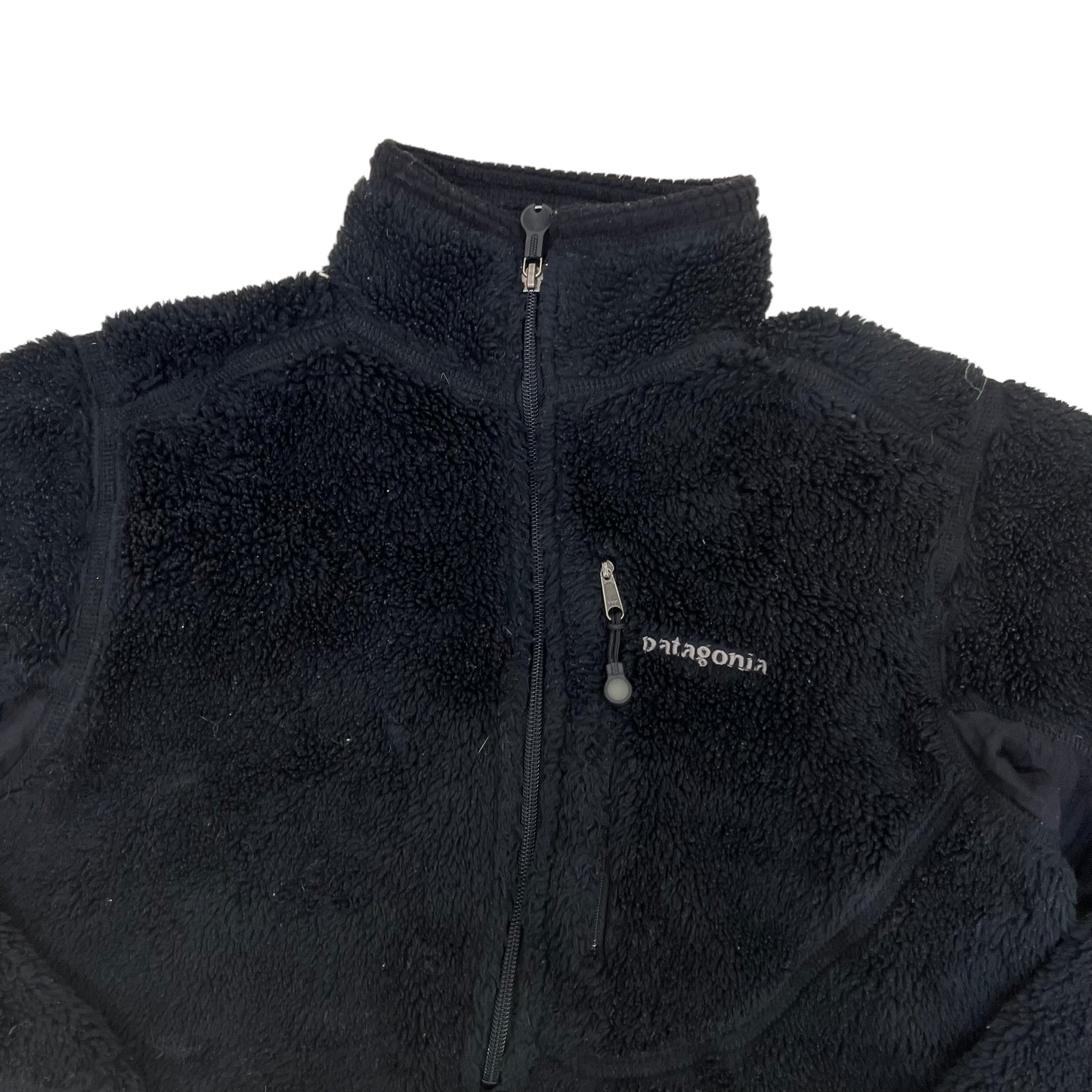 GM302 USA製 patagonia パタゴニア 長袖 ハーフ ジップアップ フリース トップス プルオーバー ブラック メンズ XS