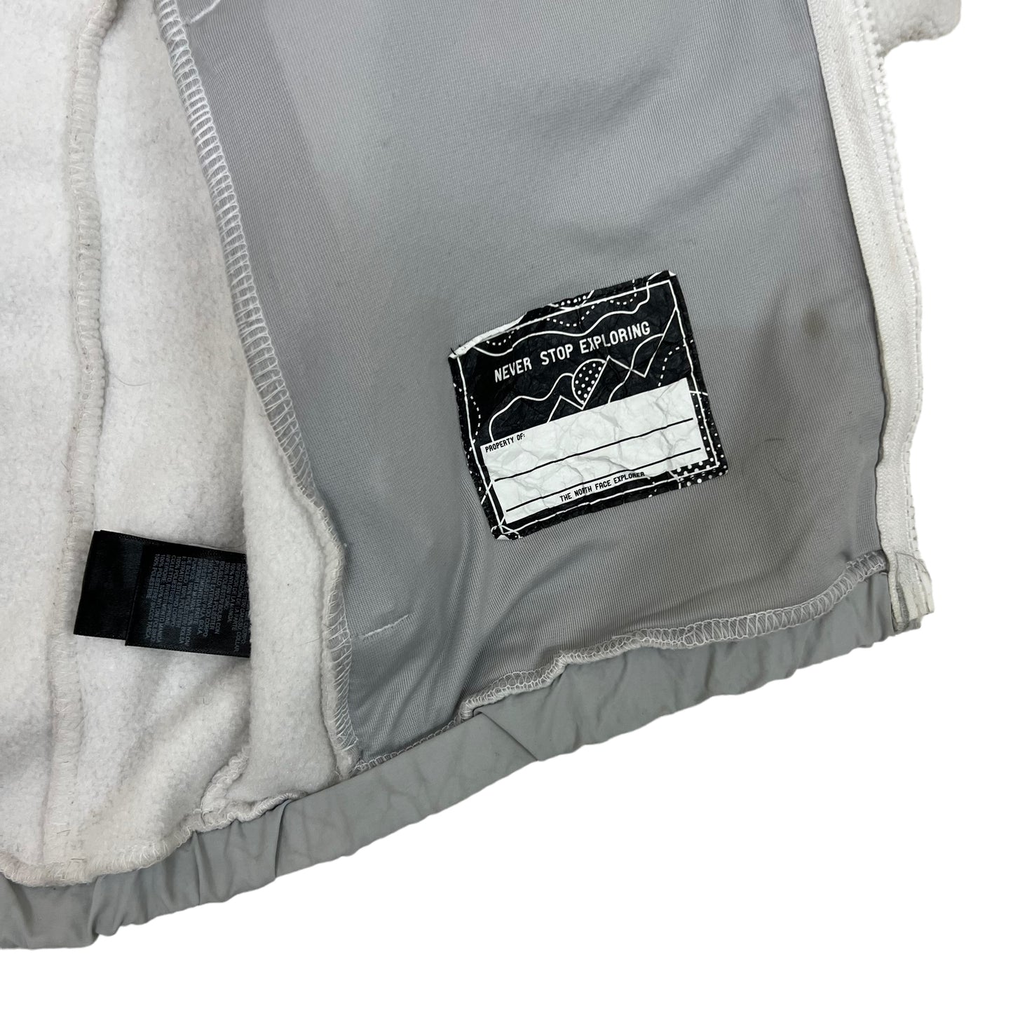GM391 THE NORTH FACE ザノースフェイス 長袖 フリース ジャケット 上着 羽織り トップス グレー キッズ 子供服 XL
