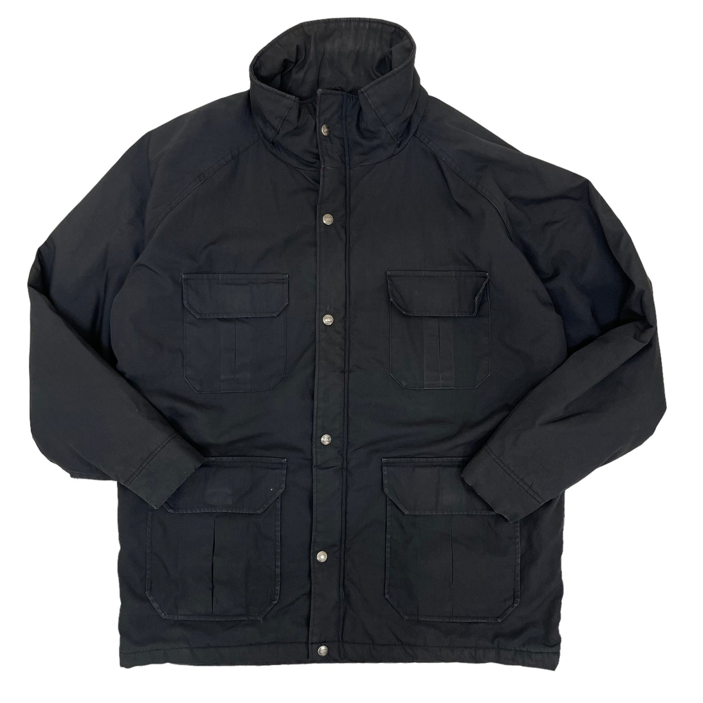 GC426 USA製 WOOLRICH ジップアップジャケット マウンテンパーカー ジップアップ ダークグレー メンズ サイズL