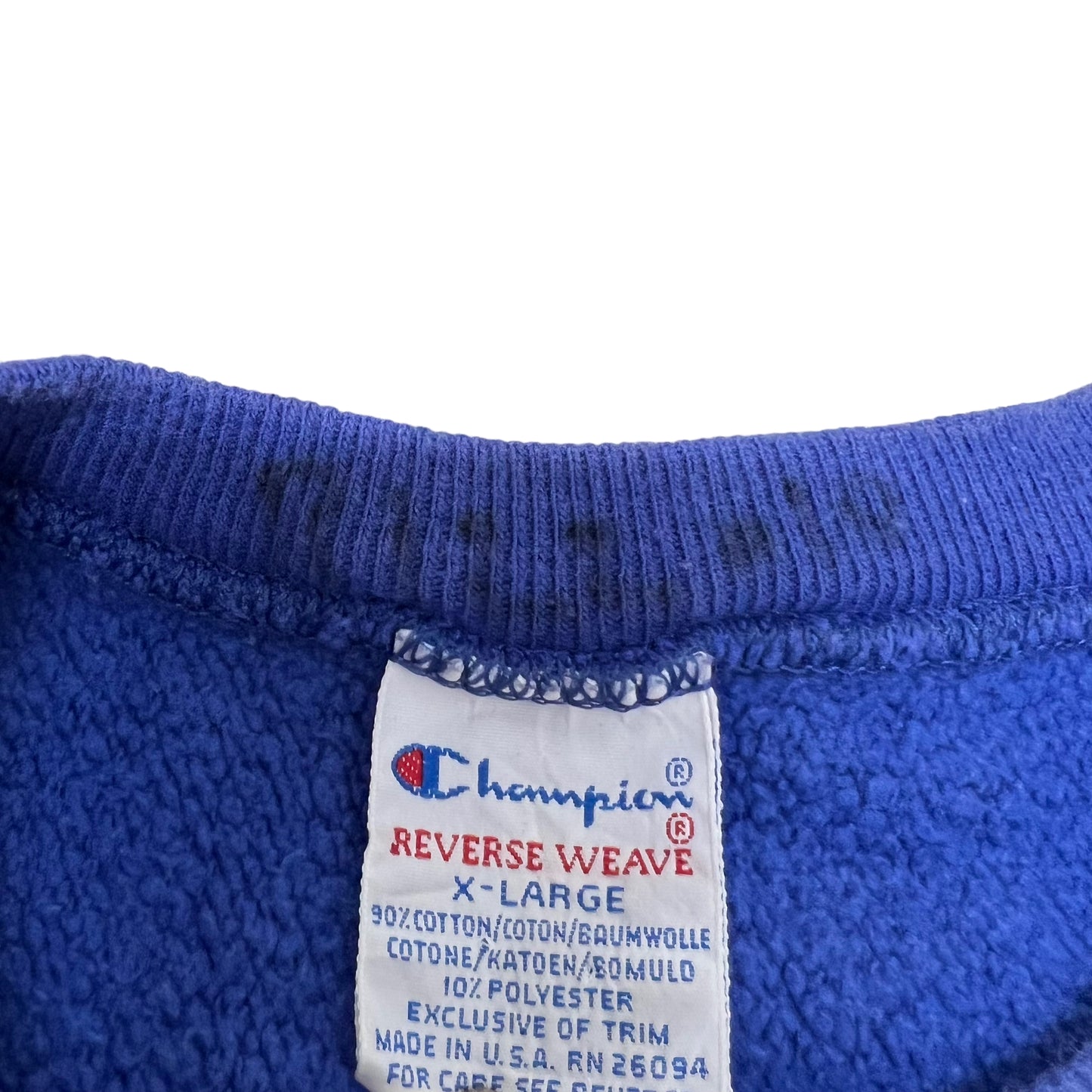 GM54 Champion チャンピオン NHL SAINT LOUIS BLUES セントルイスブルース ロゴスウェット トレーナー ブルー メンズ XL