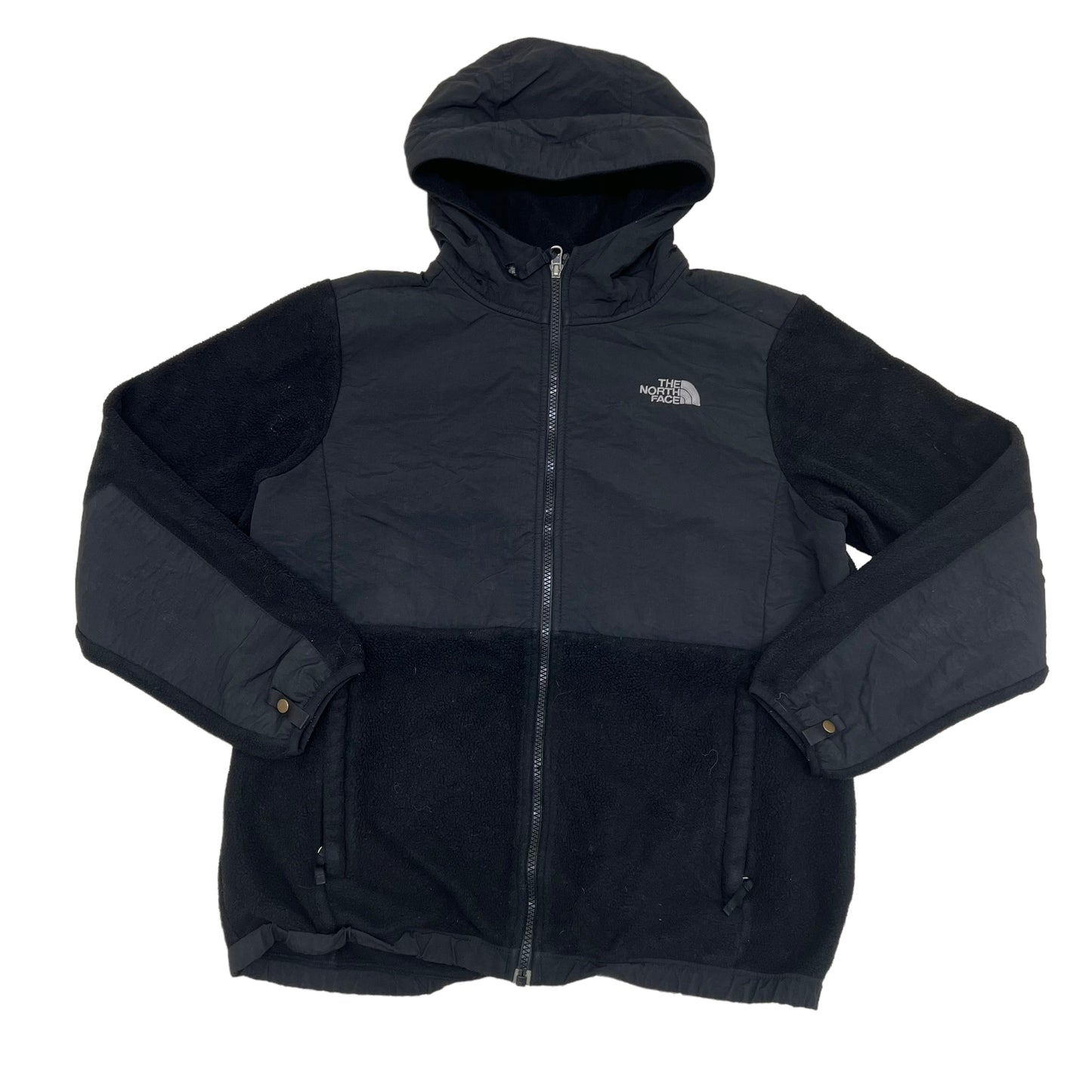 GM368 THE NORTH FACE ザノースフェイス 長袖 ジップアップ フリース ジャケット 上着 羽織り トップス ブラック キッズ 子供服 XL