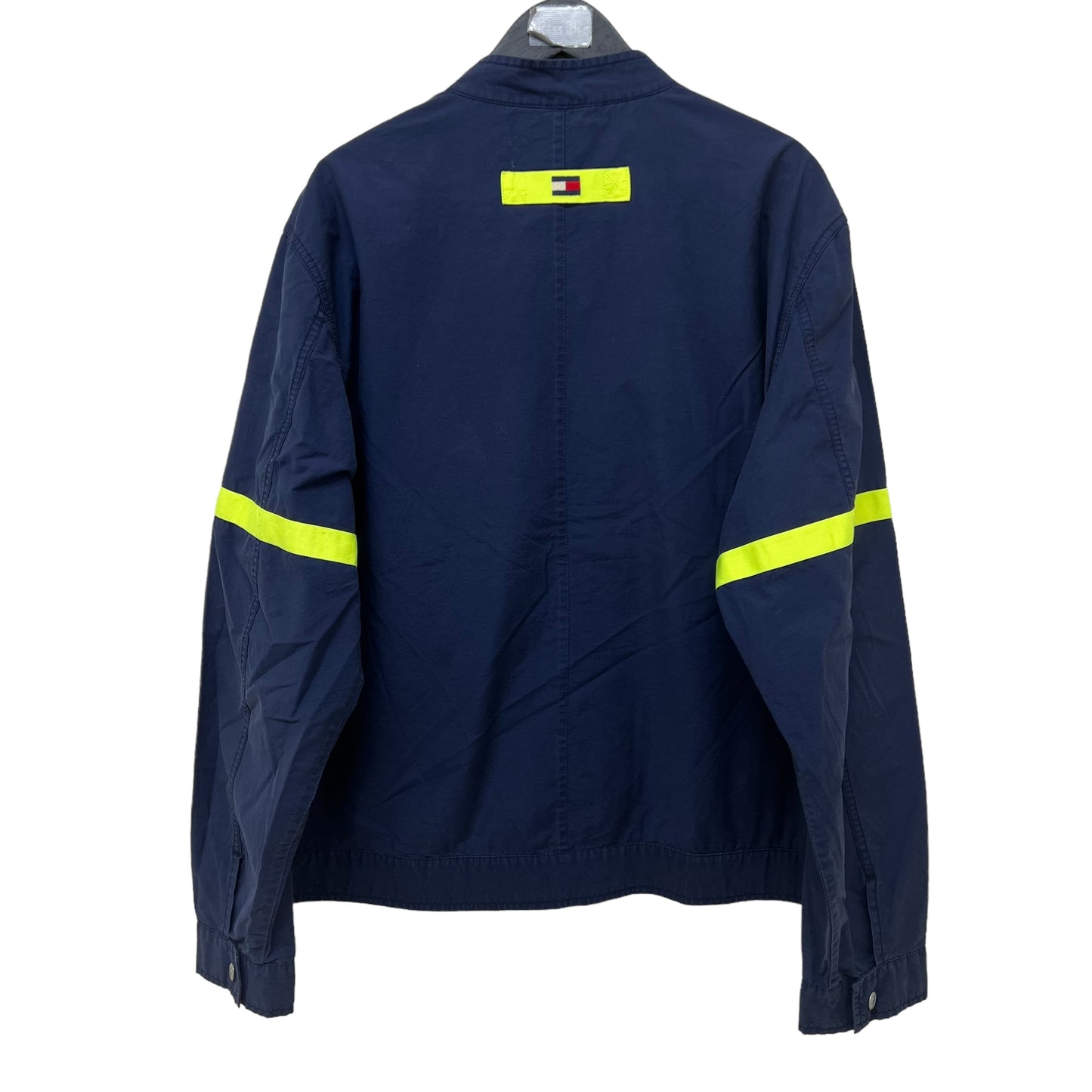 GM341 TOMMY JEANS トミー ジーンズ 長袖 ジップアップ ジャケット 上着 羽織り トップス ネイビー メンズ L
