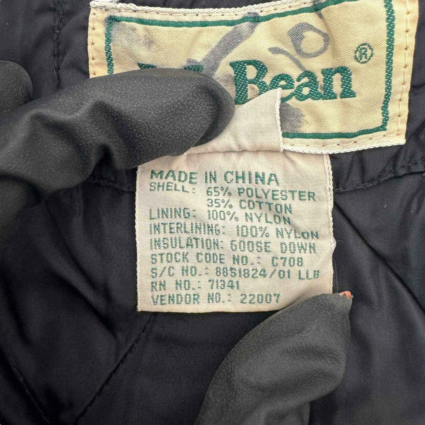 GC942 L.L.Bean エルエルビーン マウンテンジャケット 中綿コート ジャケット コート 羽織り 長袖 インディゴブルー メンズ サイズXL