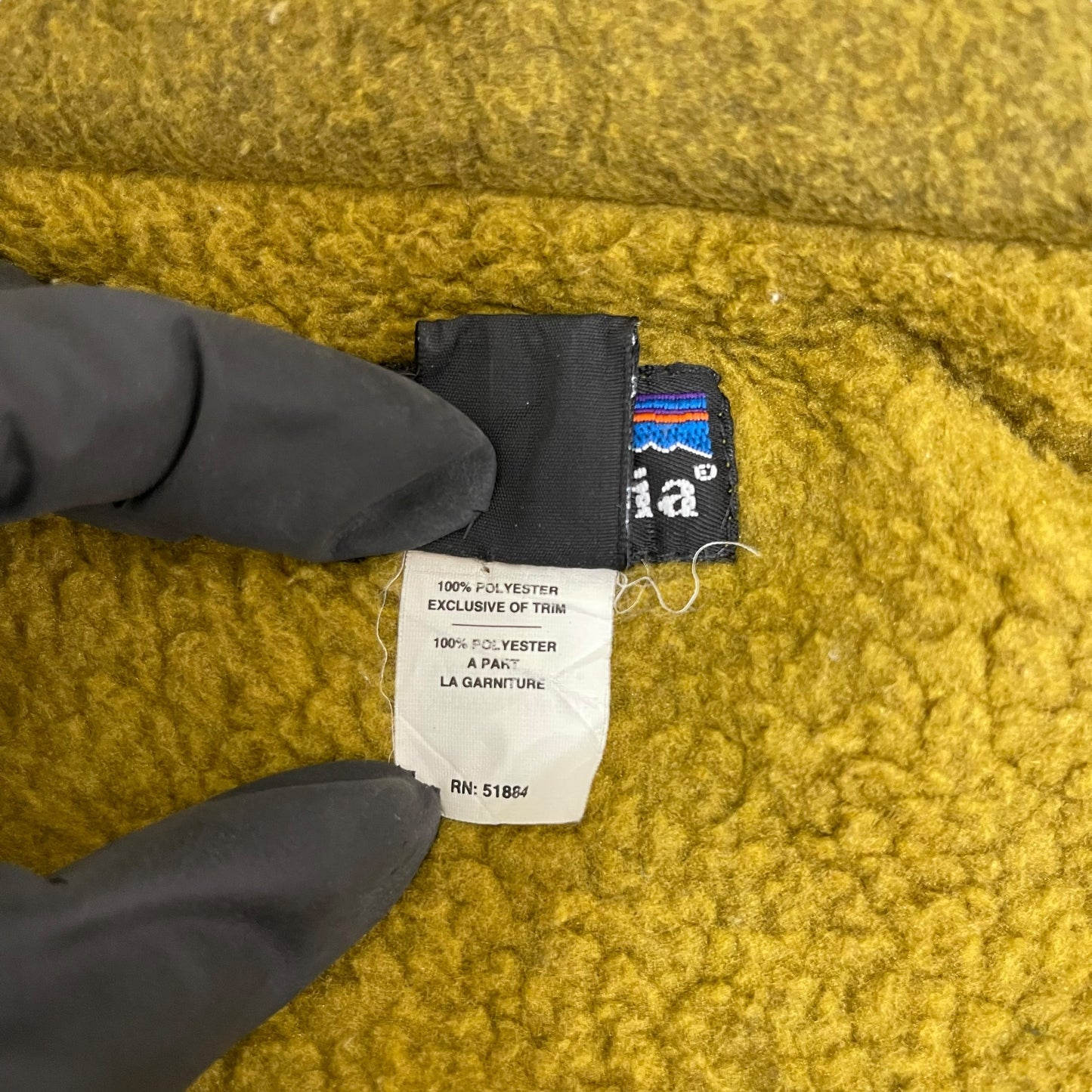 GC211 USA製 patagonia フリーストップス トップス 羽織 カーキ系 メンズ サイズS