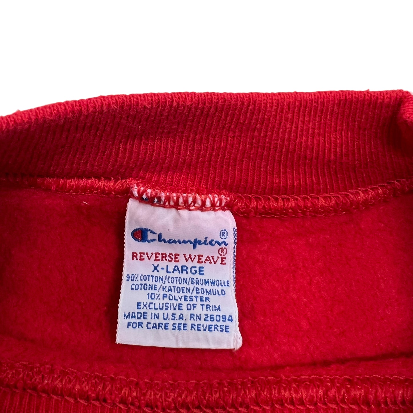 GM59 Champion チャンピオン リバースウィーブ PLYMOUTH PILGRIMS BASKETBALL スウェット トレーナー レッド メンズ XL
