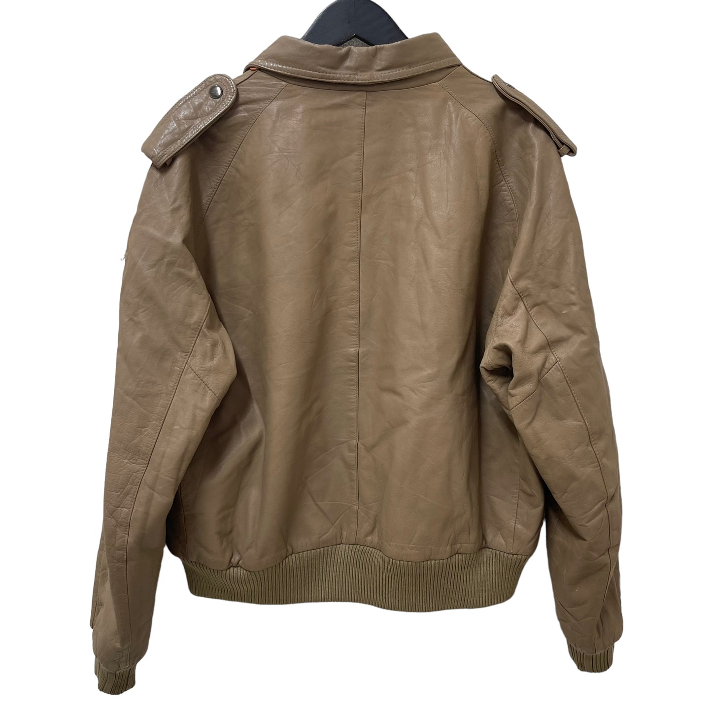 GC282 SILTON レザージャケット ジャケット ジップアップ ベージュ メンズ サイズ44