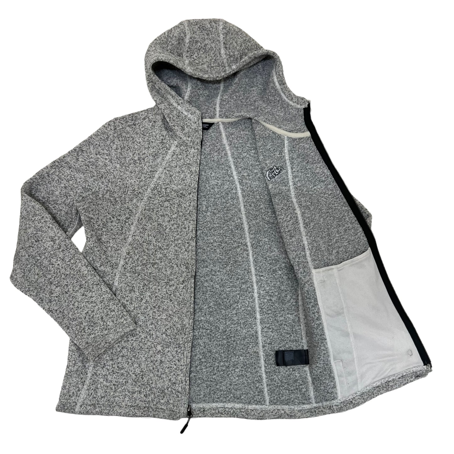 GM389 THE NORTH FACE ザノースフェイス 長袖 パーカー ジャケット 上着 羽織り トップス グレー系 レディース M