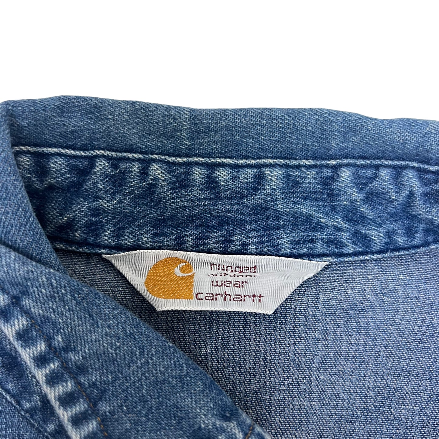 GM353 Carhartt カーハート 長袖 デニム シャツ ジャケット 上着 羽織り トップス ネイビー メンズ 実寸参考