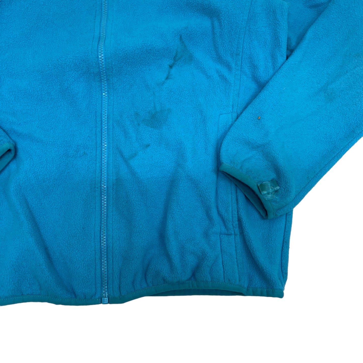 GM367 THE NORTH FACE ザノースフェイス 長袖 ジップアップ フリース ジャケット 上着 羽織り トップス 水色 キッズ 子供服 XL