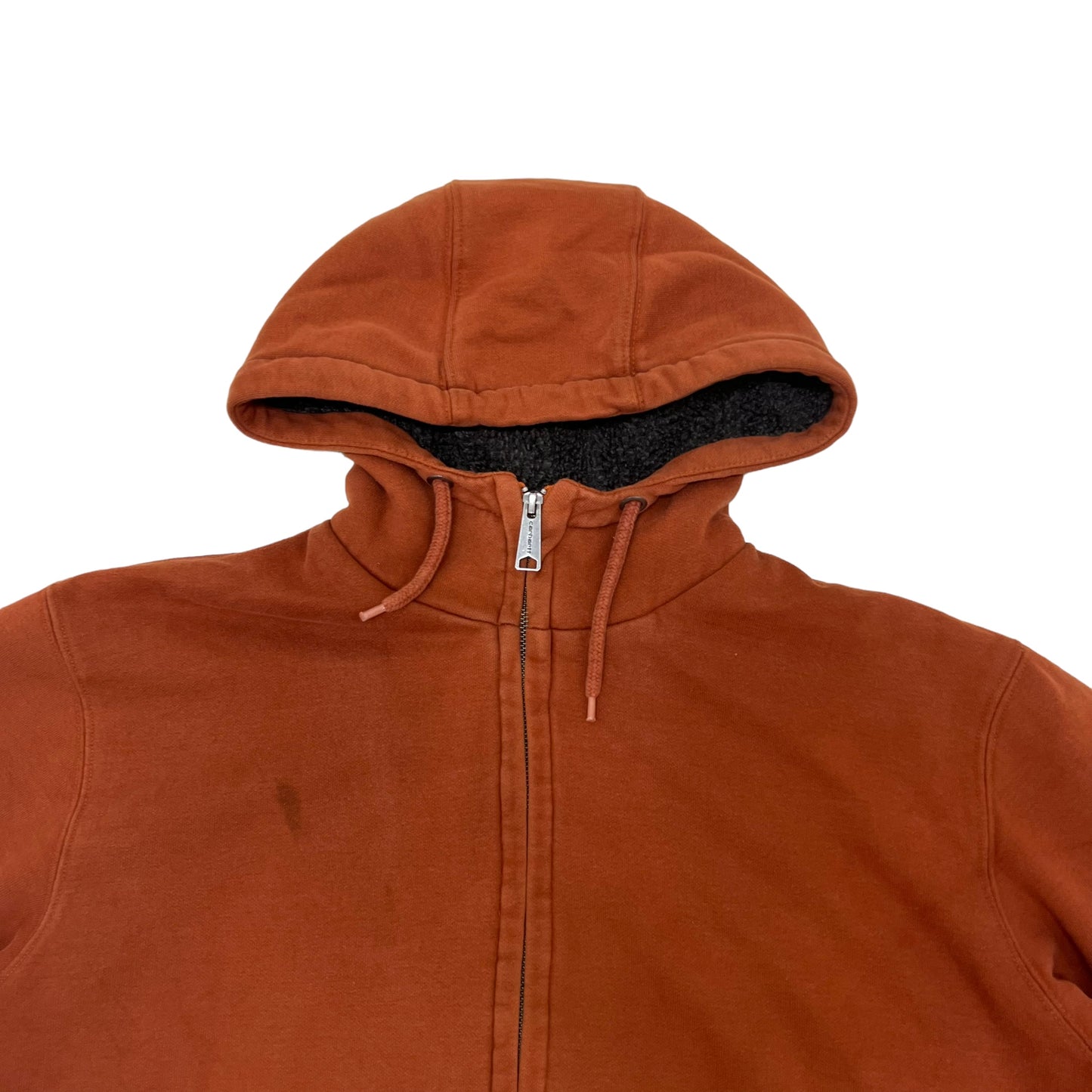 GM213 Carhartt カーハート 長袖 裏ボア ジップアップ パーカー トップス 上着 羽織り ブラウン系 メンズ M