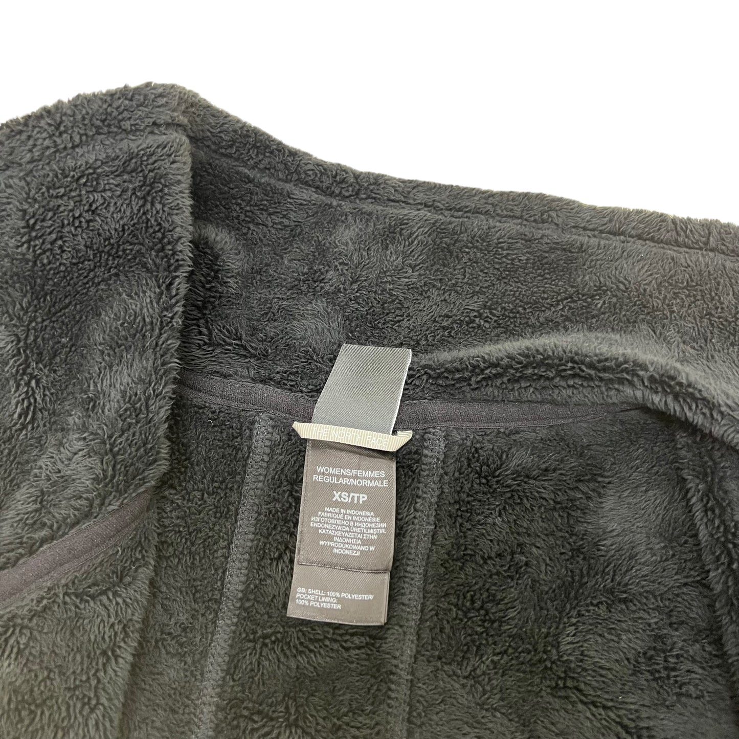 GM365 THE NORTH FACE ザノースフェイス 長袖 ジップアップ フリース ジャケット 上着 羽織り トップス ブラック レディース XS