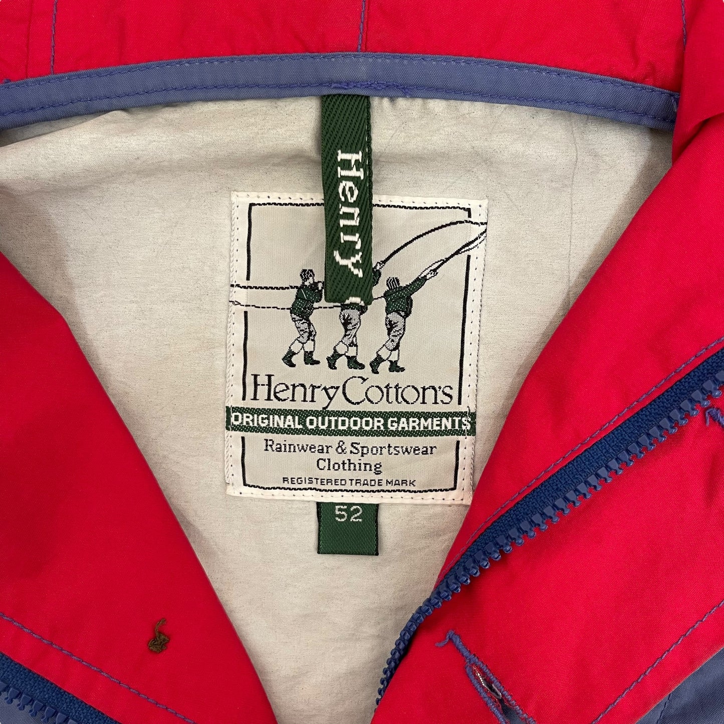 GC375 Henrry Cotton's アノラックパーカー ナイロンパーカー フーディー ラベンダー系 メンズ サイズ52