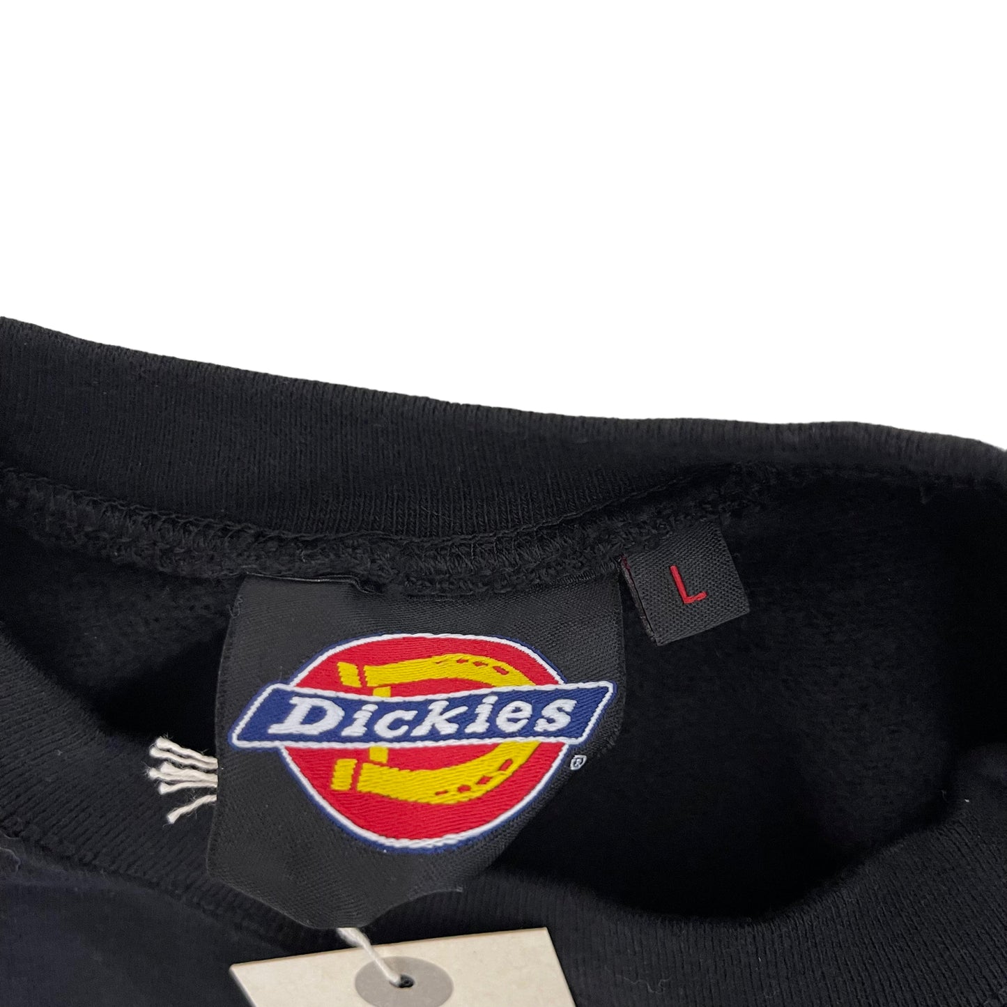 GC54 Dickies トレーナー 裏毛プリントクルートレーナー ブラック メンズ サイズL