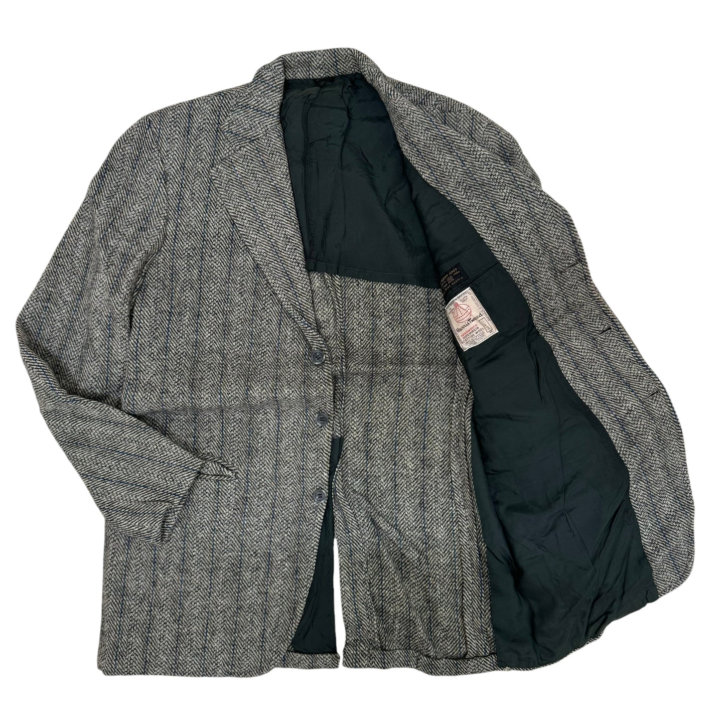 GC952 HARRIS TWEED ハリスツイード テーラードジャケット ジャケット ウールジャケット ウール100% 長袖 羽織り グレー メンズ