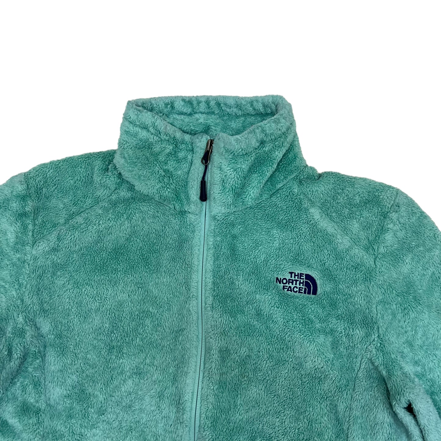 GM378 THE NORTH FACE ザノースフェイス 長袖 ジップアップ フリース ジャケット 上着 羽織り トップス グリーン系 レディース M