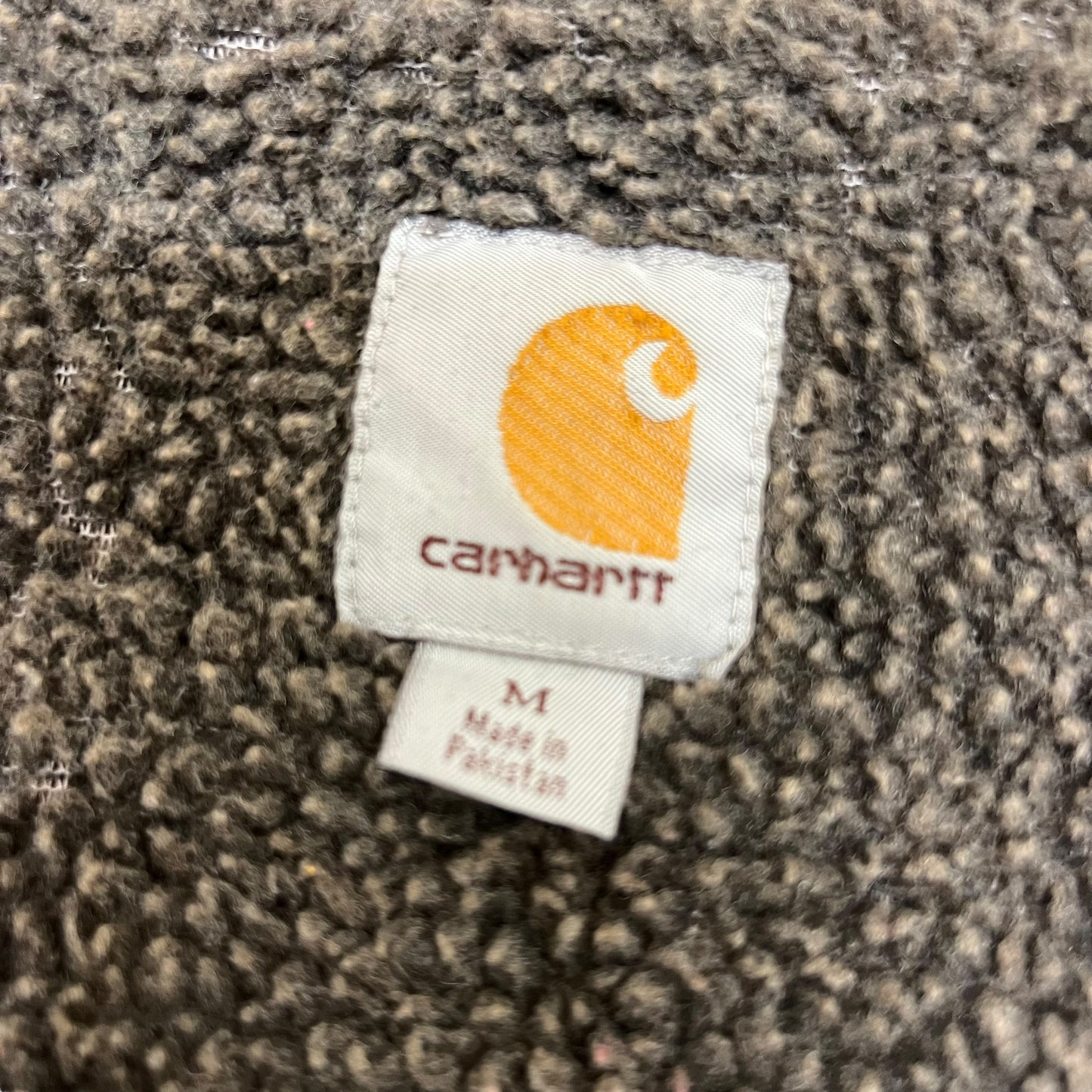 GM213 Carhartt カーハート 長袖 裏ボア ジップアップ パーカー トップス 上着 羽織り ブラウン系 メンズ M