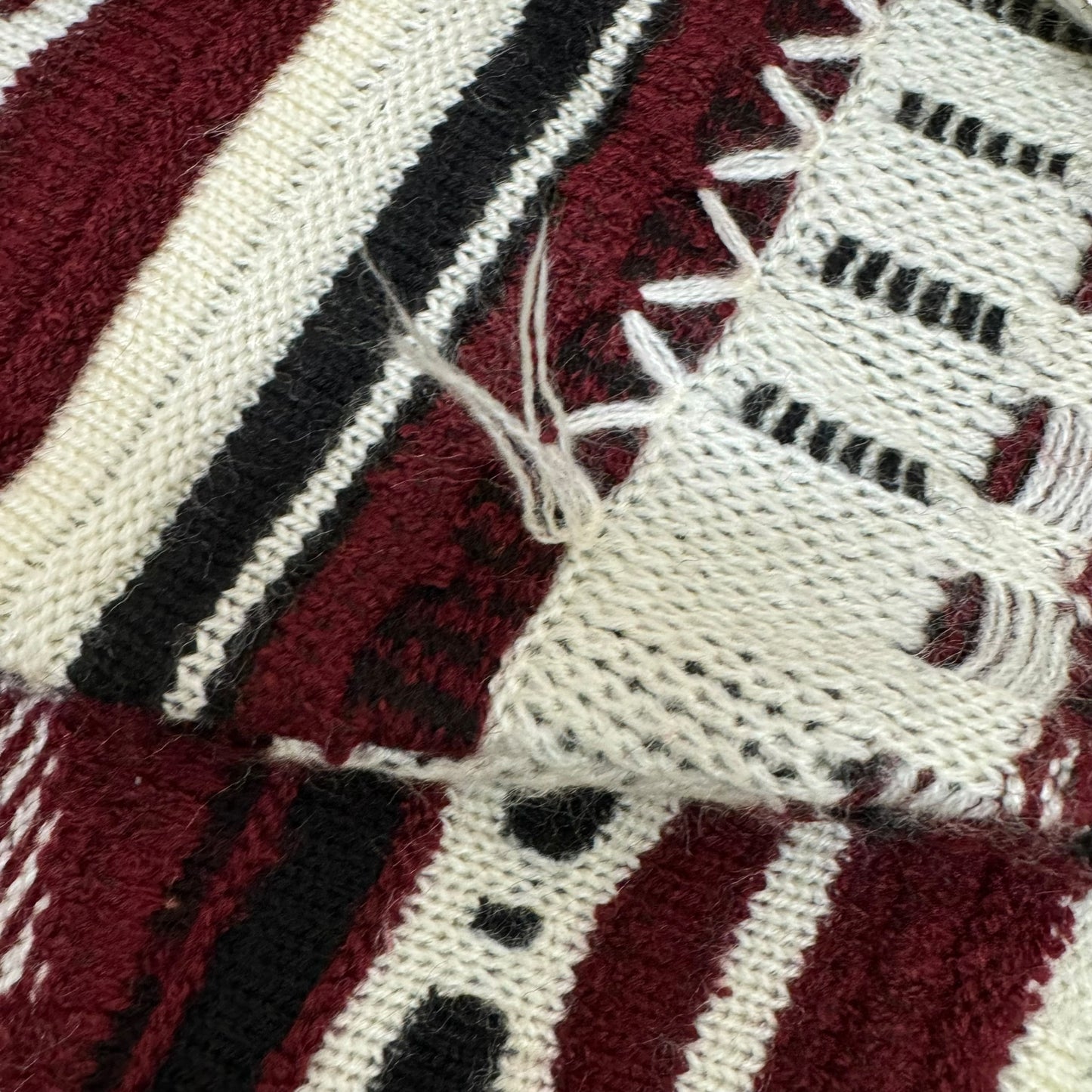 GC969 Bergati ニットセーター アクリルニット 3Dプルオーバーニット セーター デザインニット プルオーバー 長袖 ボルドー系 メンズ サイズL