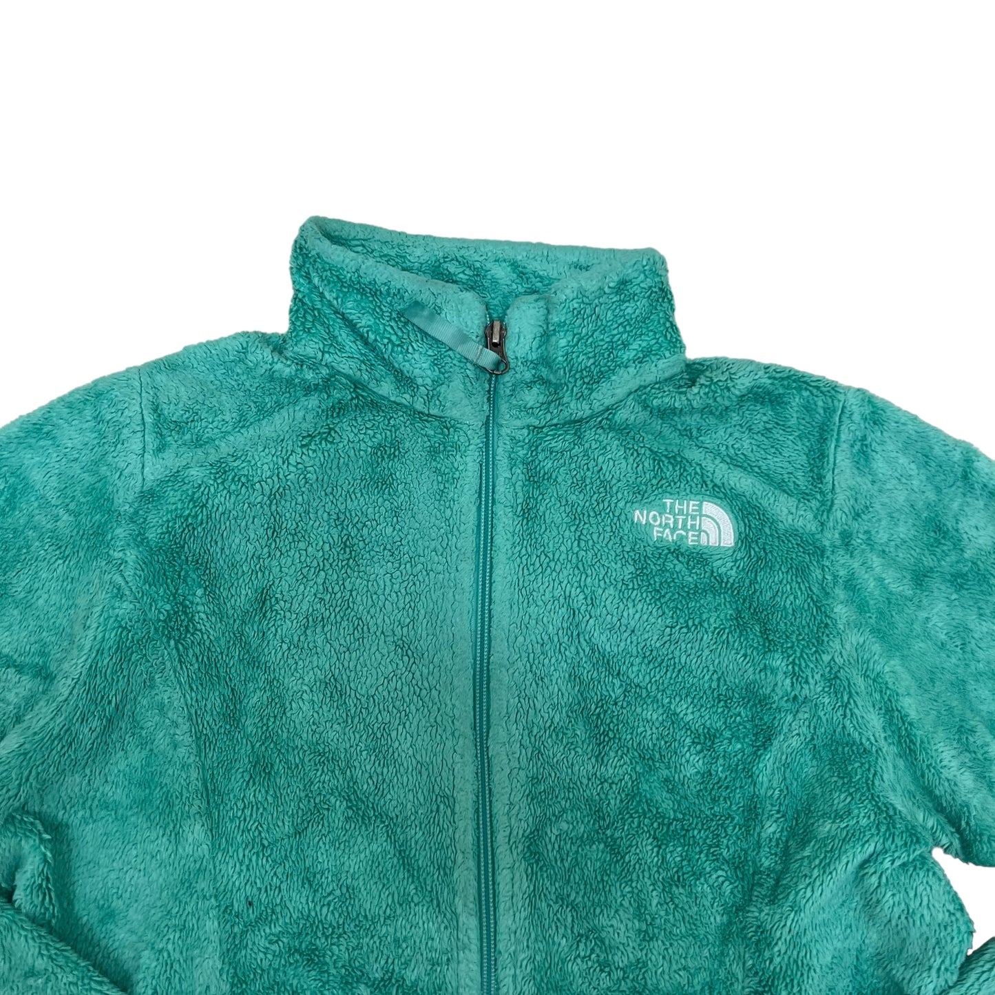 GM364 THE NORTH FACE ザノースフェイス 長袖 ジップアップ フリース ジャケット 上着 羽織り トップス グリーン系 キッズ 子供服 L