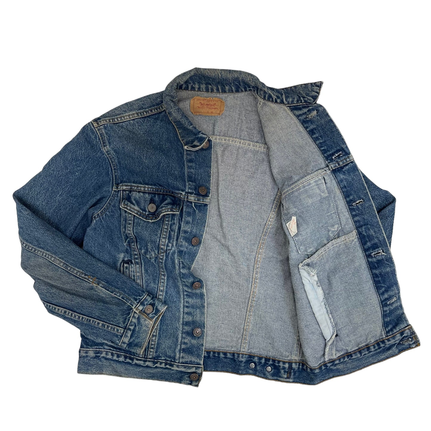 GC239 80's アメリカ製 LEVIS デニムジャケット ジージャン インディゴブルー メンズ サイズ40