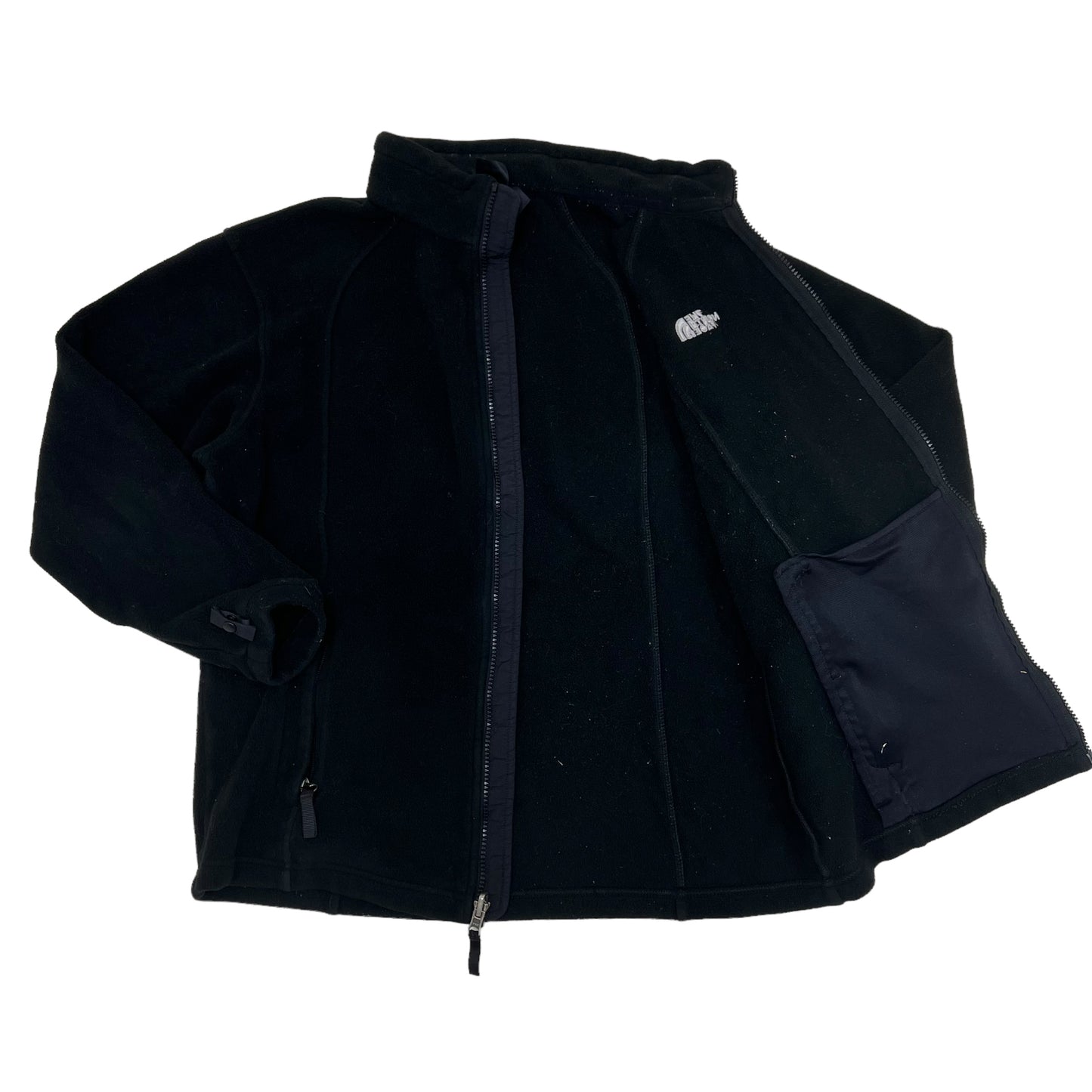 GM362 THE NORTH FACE ザノースフェイス 長袖 ジップアップ フリース ジャケット 上着 羽織り トップス ブラック レディース 実寸参考