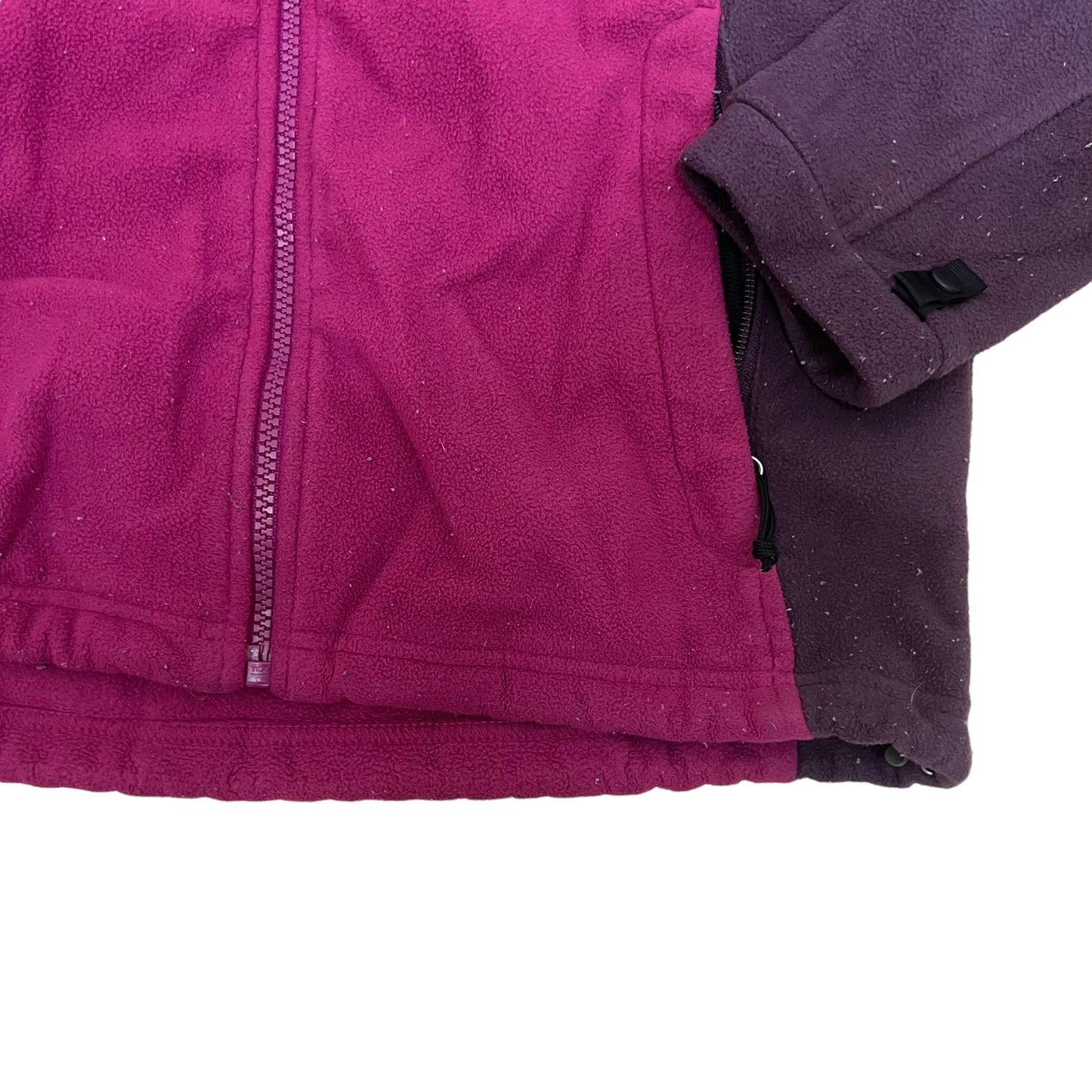 GM384 THE NORTH FACE ザノースフェイス 長袖 ジップアップ フリース ジャケット 上着 羽織り トップス 紅色系 レディース M