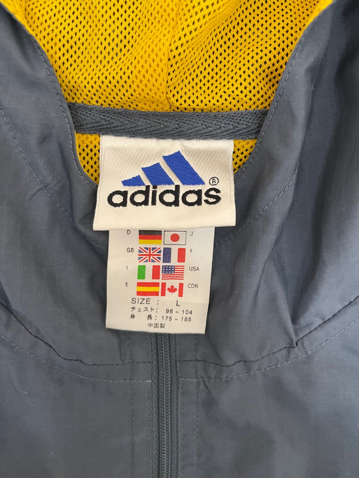 GC19 adidas アディダス ナイロンパーカー グレー系 サイズL メンズ