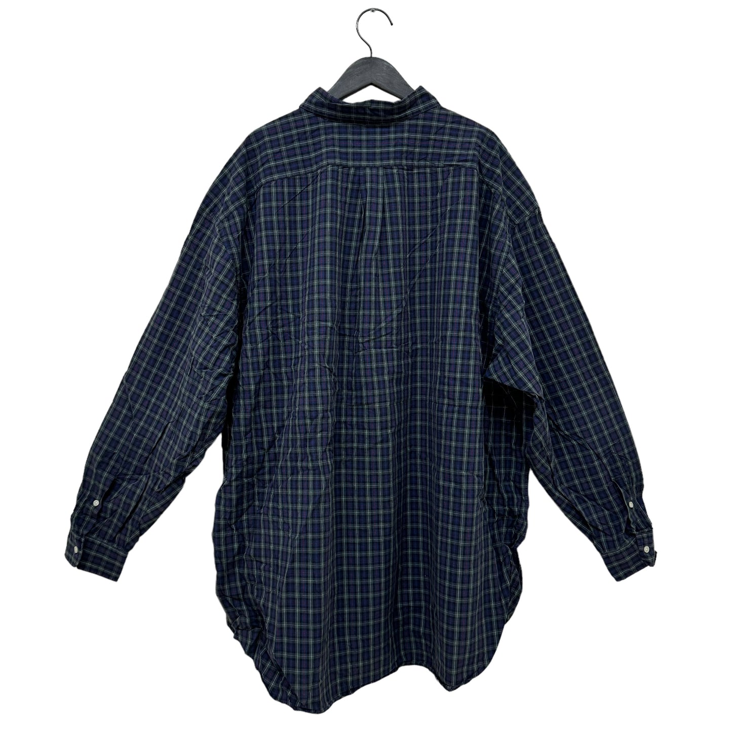 GC838 RALPH LAUREN ラルフローレン チェックシャツ シャツ デザインシャツ 長袖 グリーン系 メンズ サイズ4LT