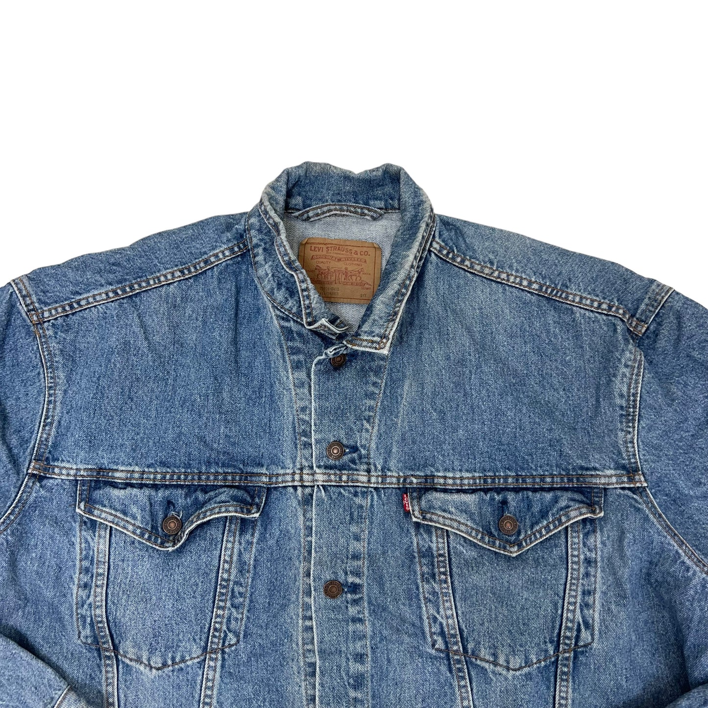 GM174 Levi's リーバイス 長袖 デニムジャケット トップス ブルー系 メンズ 実寸参考