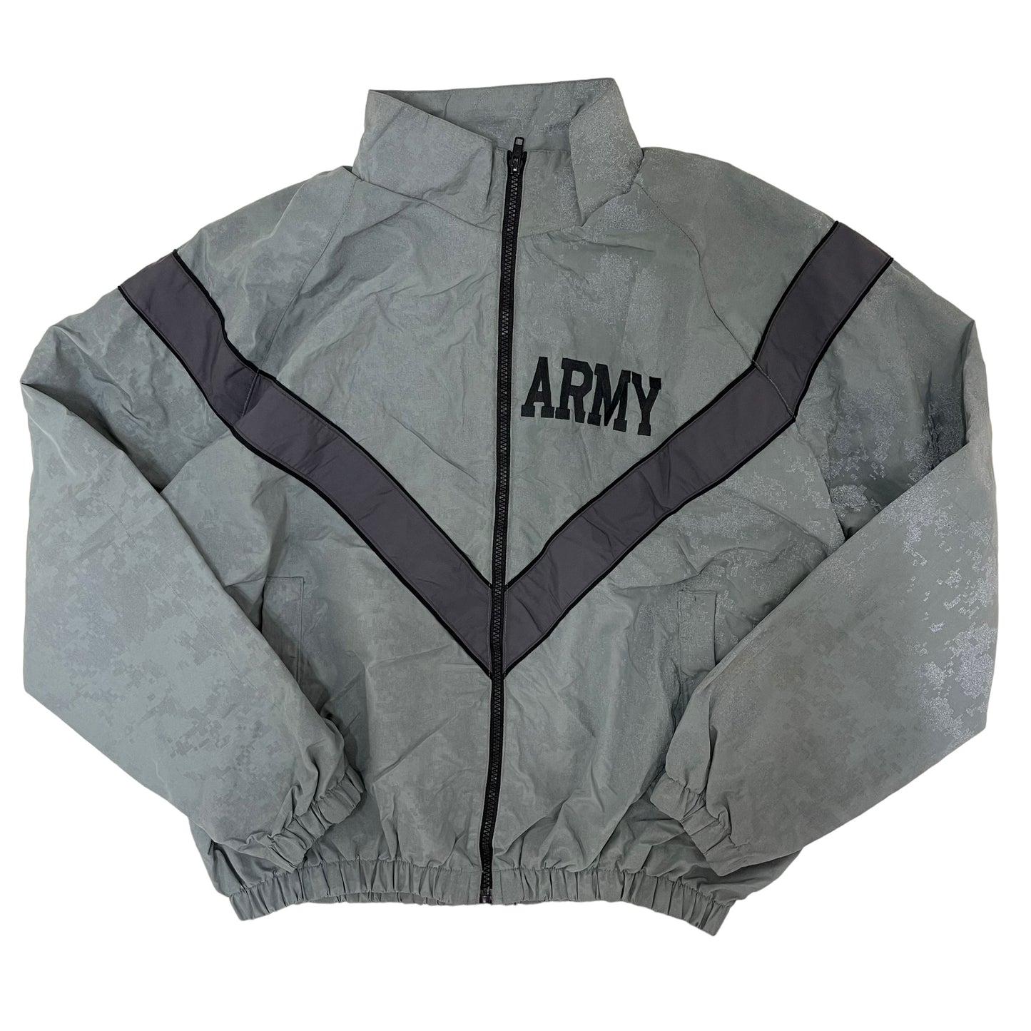GC401 US.ARMY アメリカ軍 米軍 ナイロンジャケット ジャケット ジップアップジャケット グレー メンズ サイズS