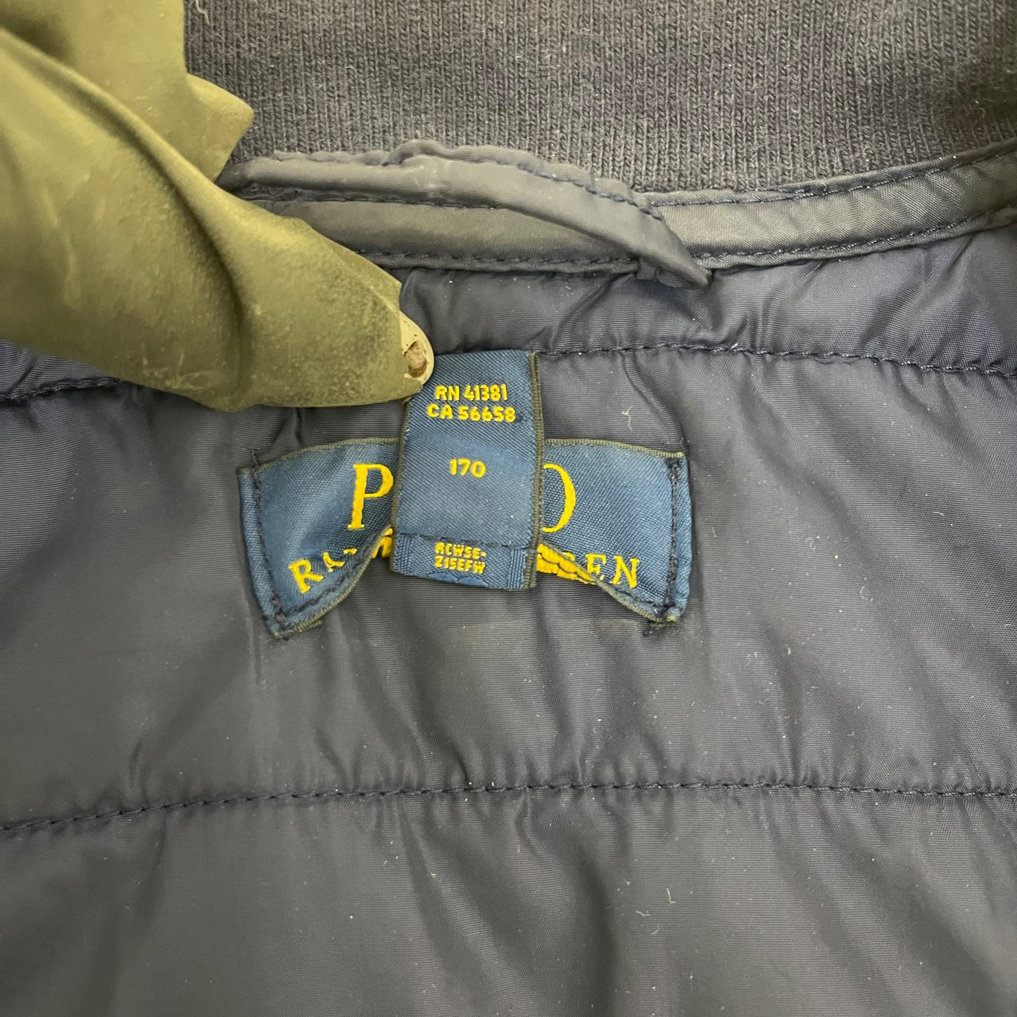 GC326 POLO RALPH LAUREN キルティングジャケット 中綿ジャケット ジャケット ネイビー レディース サイズXL