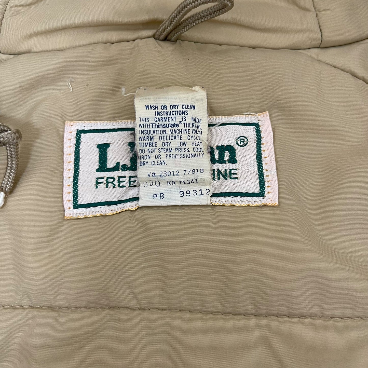 GC357 USA製 L.L.Bean ナイロンジャケット ジャケット ボルドー メンズ サイズM