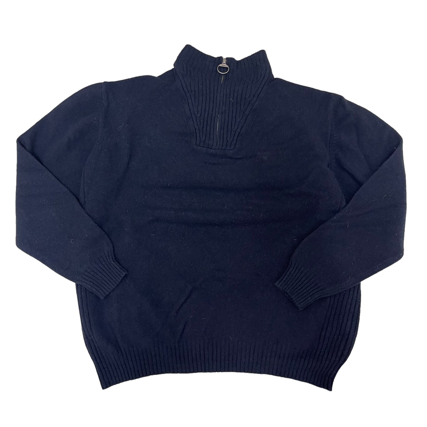 GC235 Barbour ニット セーター ハーフジップアップ トップス ネイビー メンズ サイズXXL