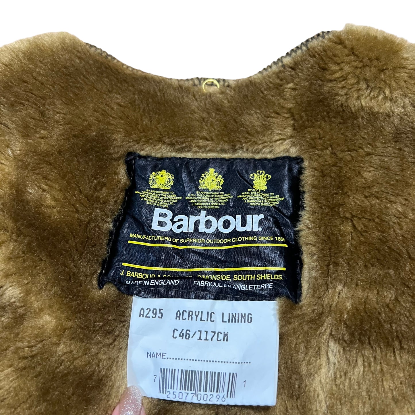 GM83 Barbour バブアー ライナーベスト パイル 羽織り トップス ブラウン ユニセックス 46