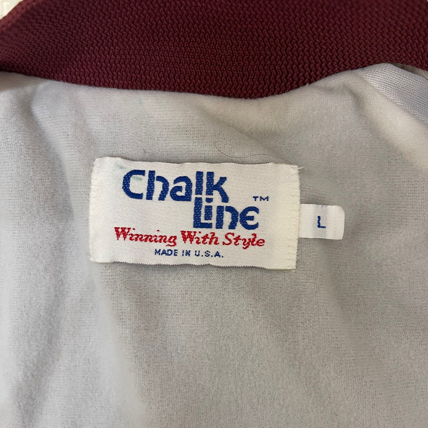 GC155 Chalk Line NFL MINNESOTA VIKINGS キルティングライナー ナイロンスタジャン 小豆色 メンズ サイズL