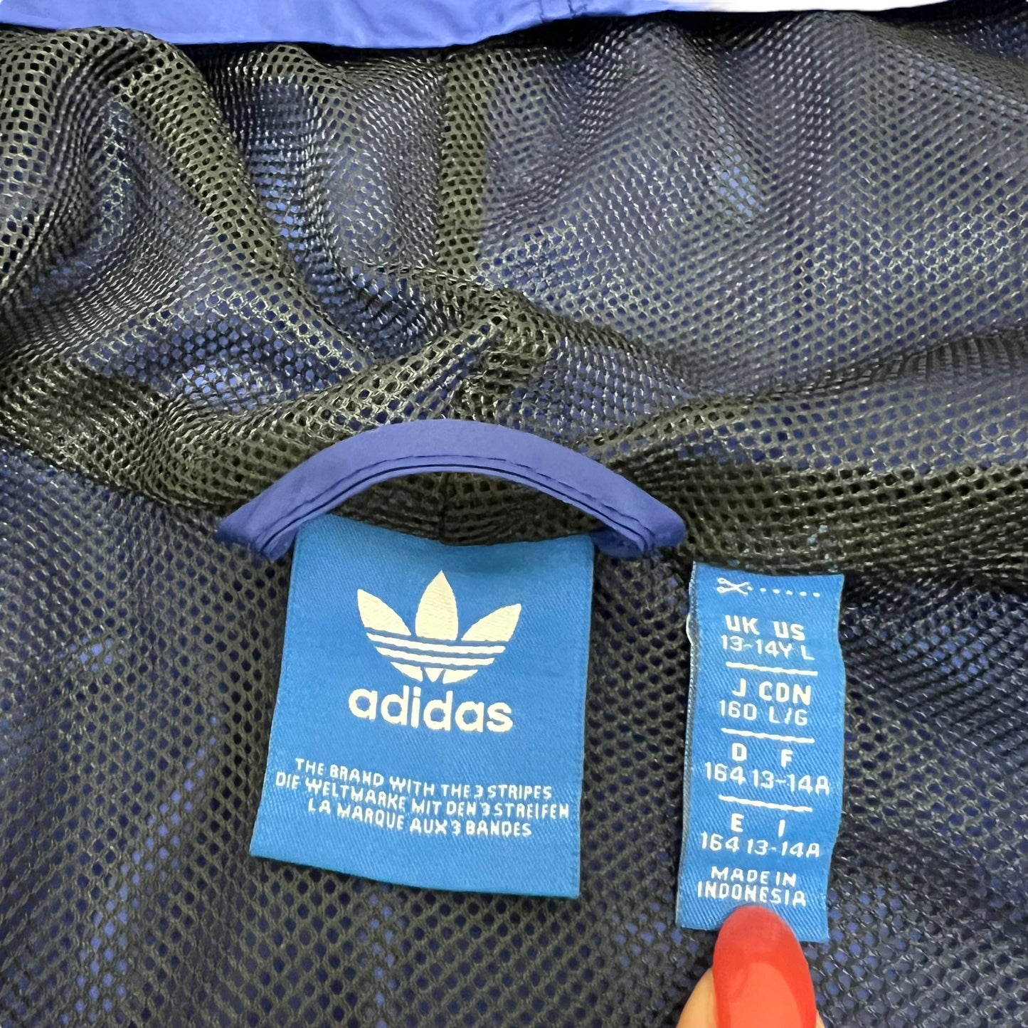 GM335 adidas アディダス 長袖 ジップアップ ジャケット 上着 羽織り トップス ブラック ネイビー キッズ 子供服 160