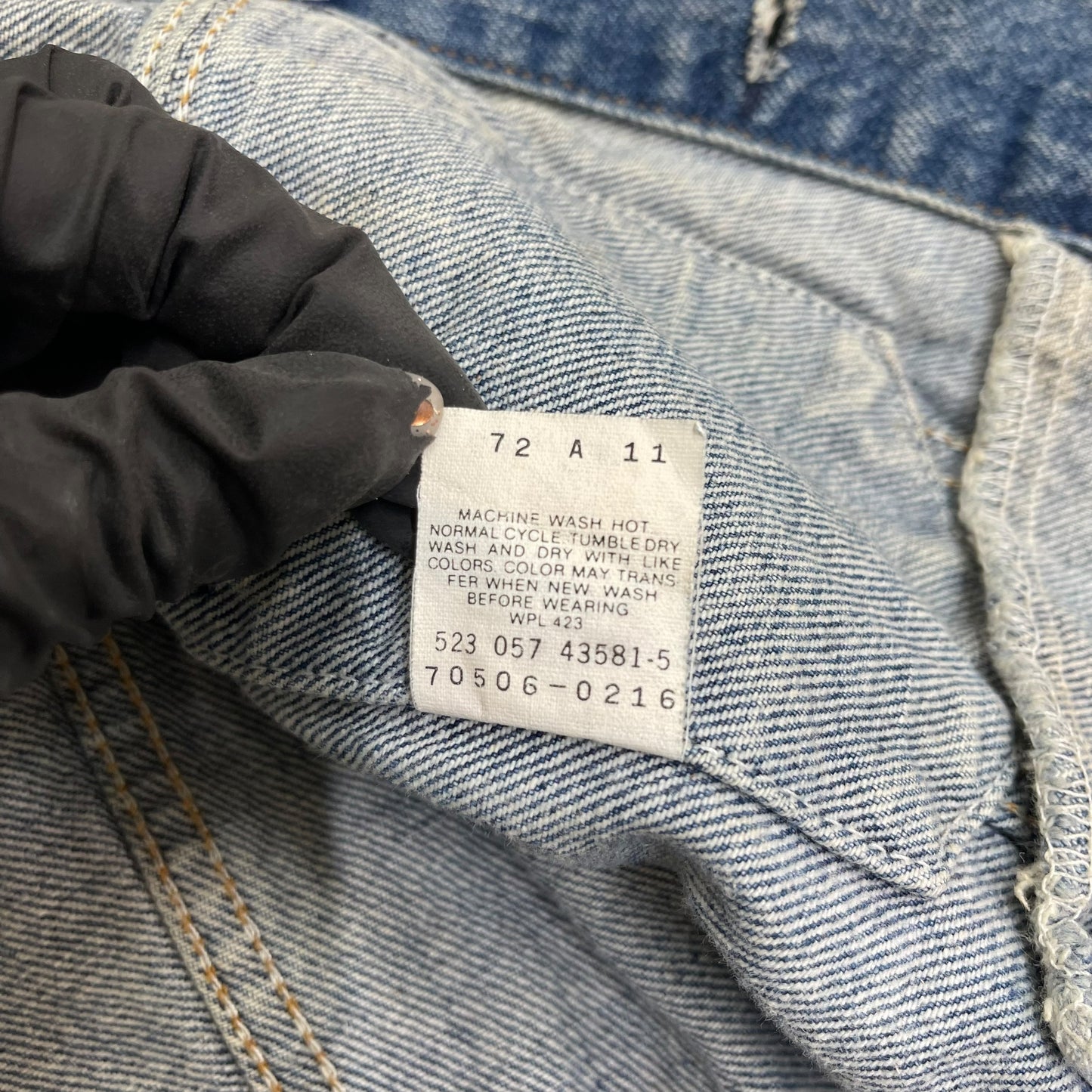 GC239 80's アメリカ製 LEVIS デニムジャケット ジージャン インディゴブルー メンズ サイズ40