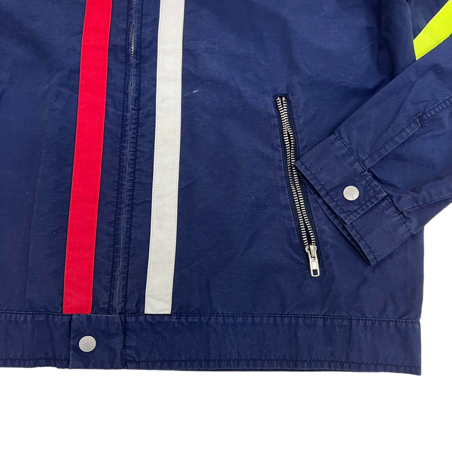 GM341 TOMMY JEANS トミー ジーンズ 長袖 ジップアップ ジャケット 上着 羽織り トップス ネイビー メンズ L