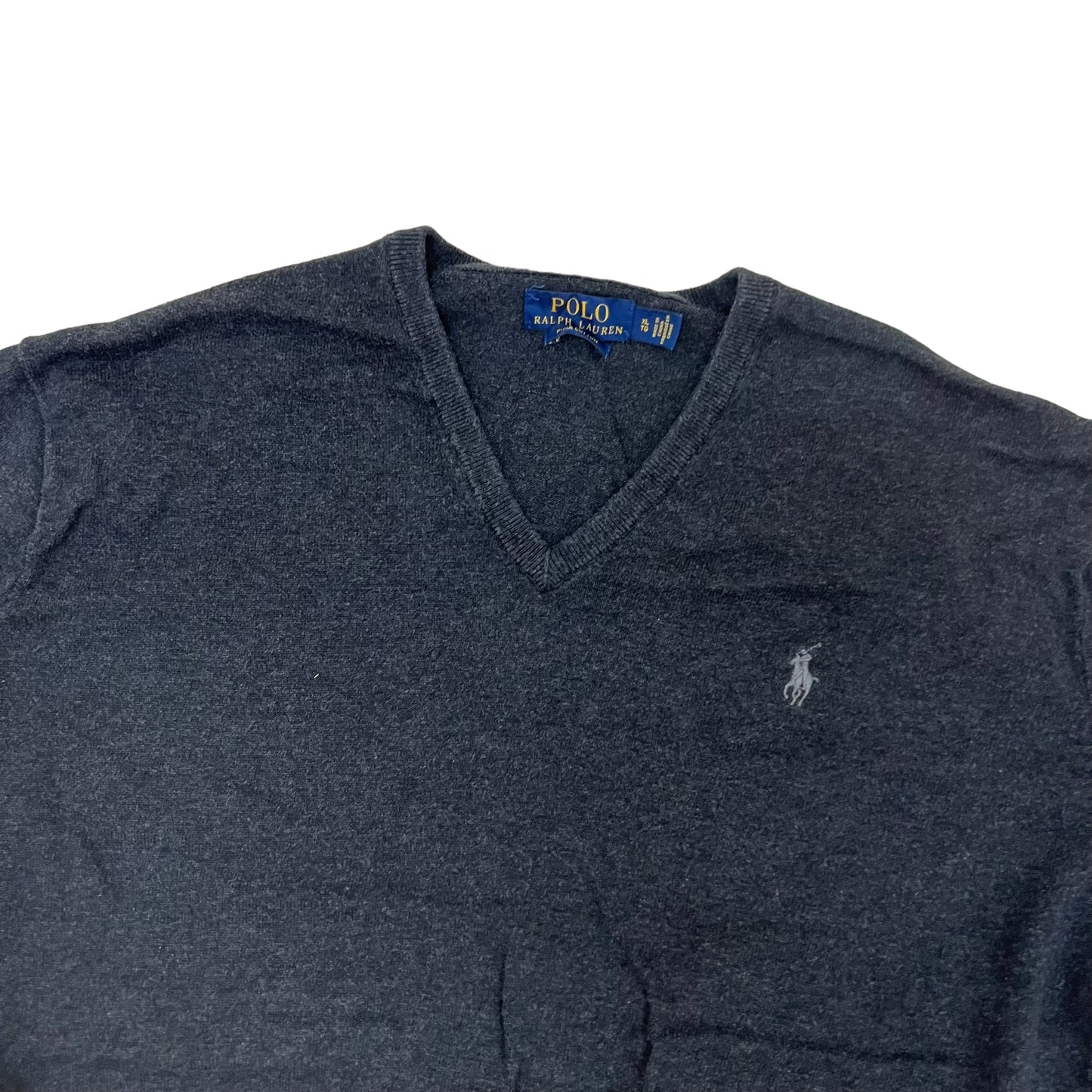 GM268 POLO RALPH LAUREN ポロラルフローレン 長袖 ニット トップス ダークグレー系 メンズ XL