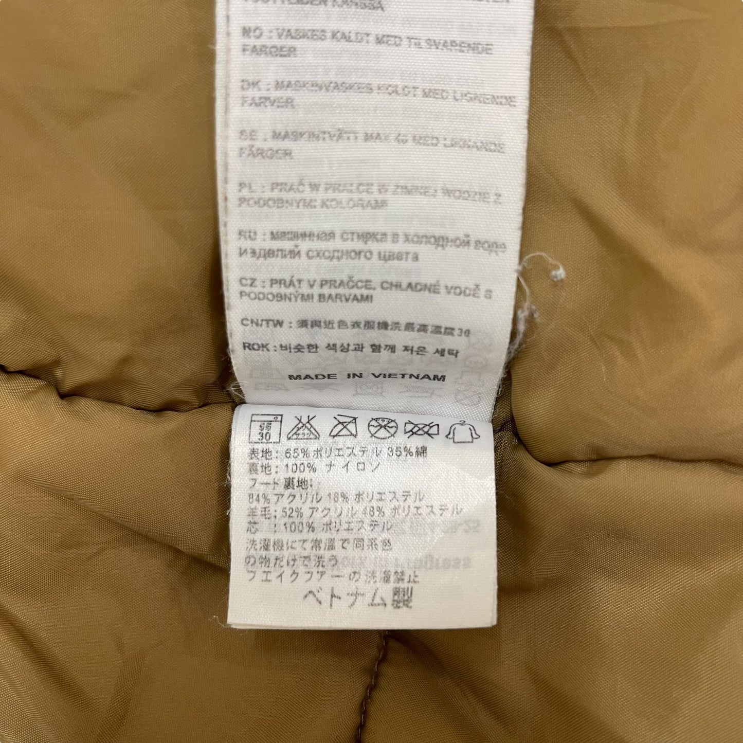 GC290 carhartt 中綿ジャケット ジャケット フーディー ジップアップ ベージュ メンズ サイズS