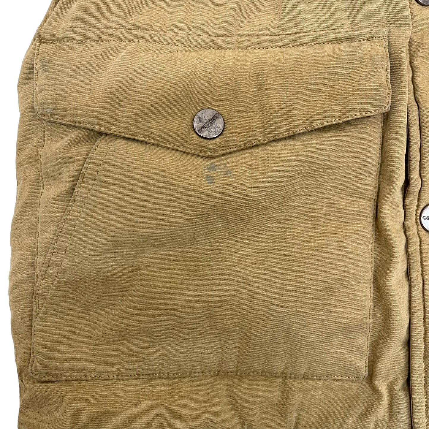 GC290 carhartt 中綿ジャケット ジャケット フーディー ジップアップ ベージュ メンズ サイズS