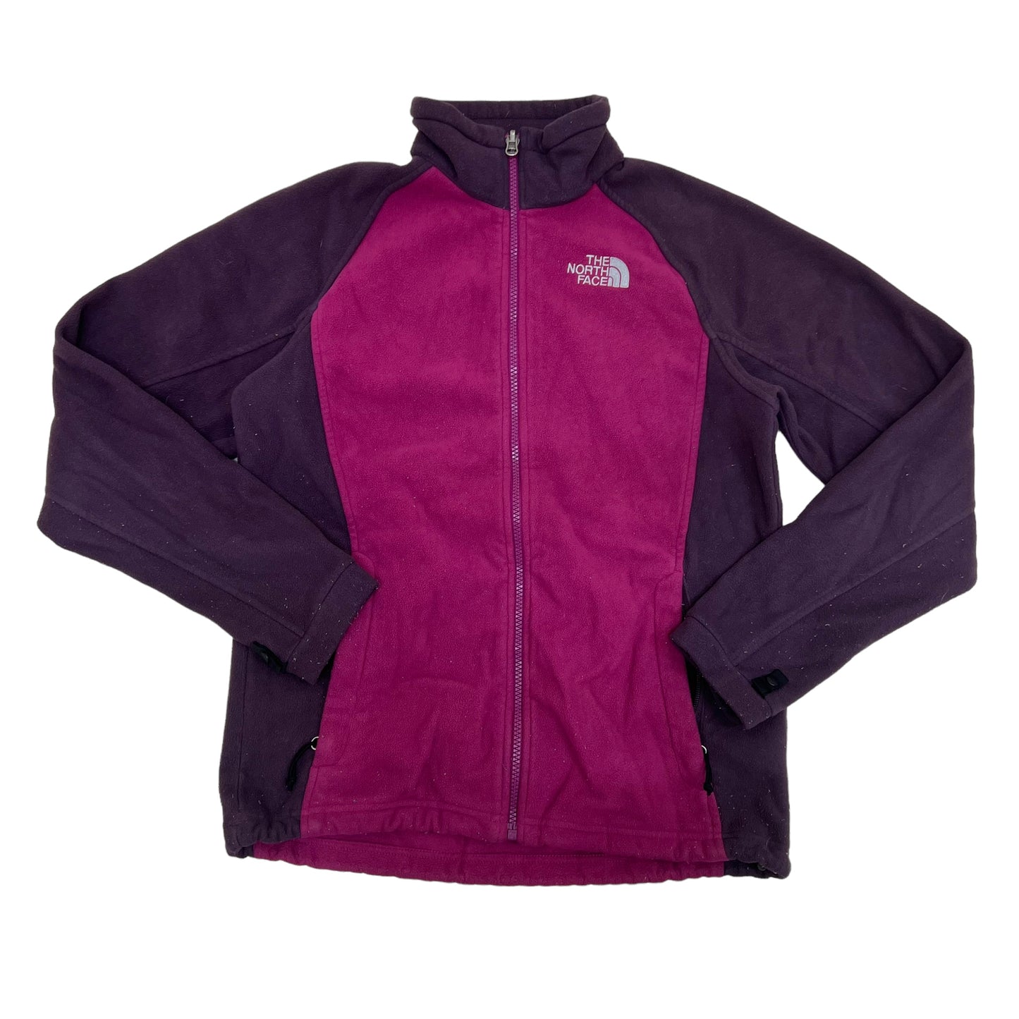 GM384 THE NORTH FACE ザノースフェイス 長袖 ジップアップ フリース ジャケット 上着 羽織り トップス 紅色系 レディース M