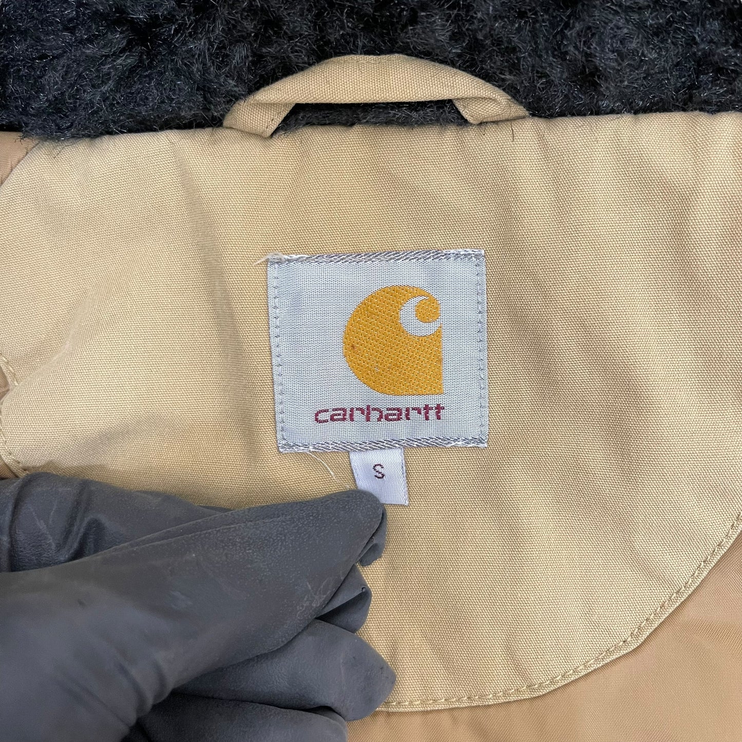 GC290 carhartt 中綿ジャケット ジャケット フーディー ジップアップ ベージュ メンズ サイズS