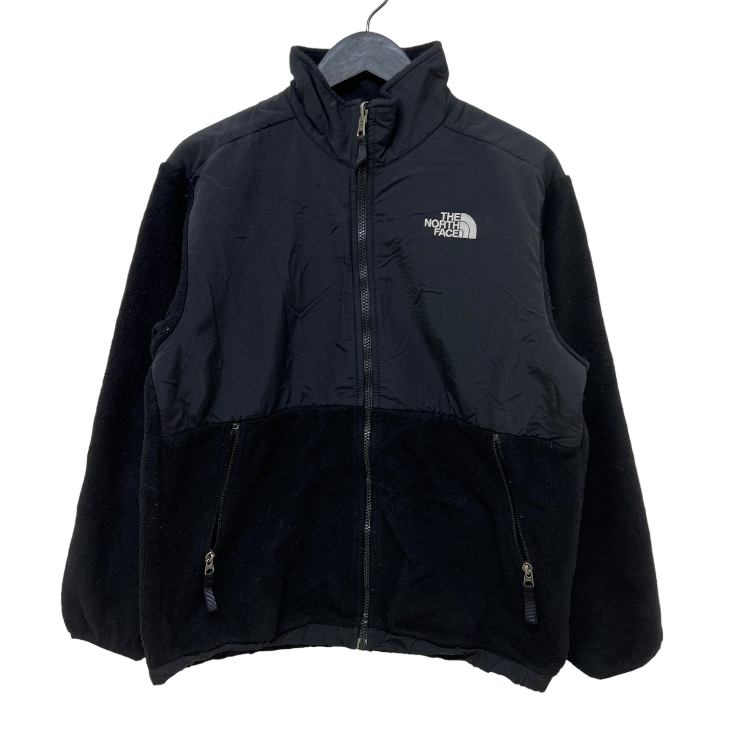 GM376 THE NORTH FACE ザノースフェイス 長袖 ジップアップ フリース ジャケット 上着 羽織り トップス ブラック キッズ 子供服 L