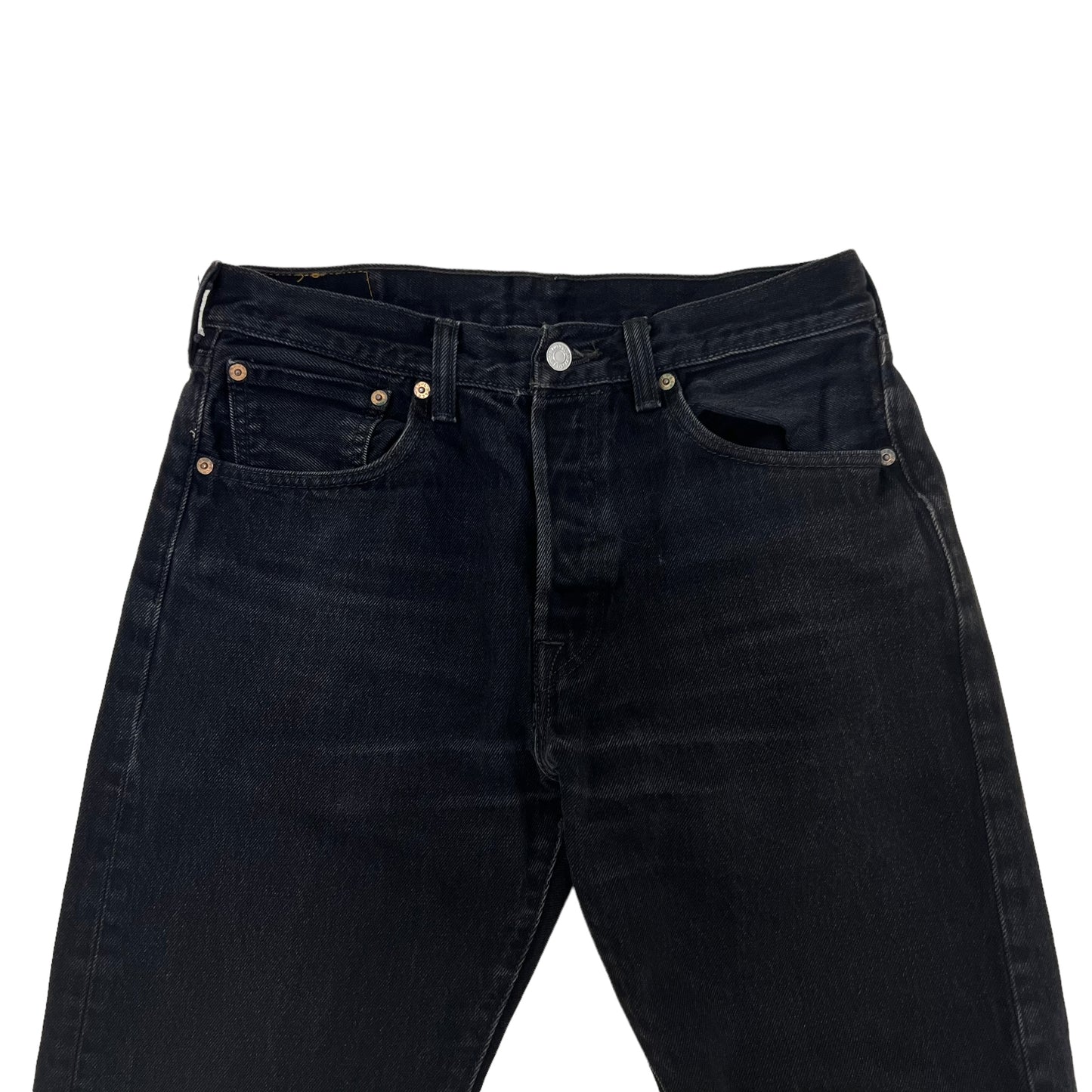 GM217 Levi's リーバイス 501 デニムパンツ ロングパンツ 長ズボン ボトムス ブラック系 メンズ W32