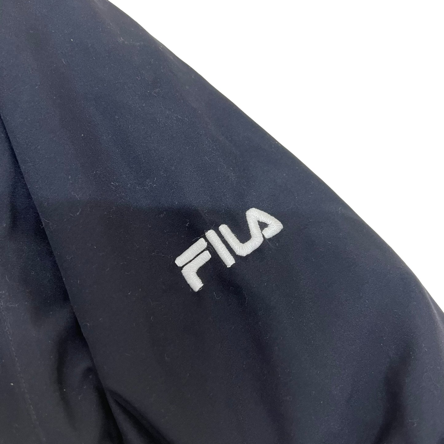 GM324 FILA フィラ 長袖 ジップアップ ジャケット 上着 羽織り トップス ブラック メンズ XL